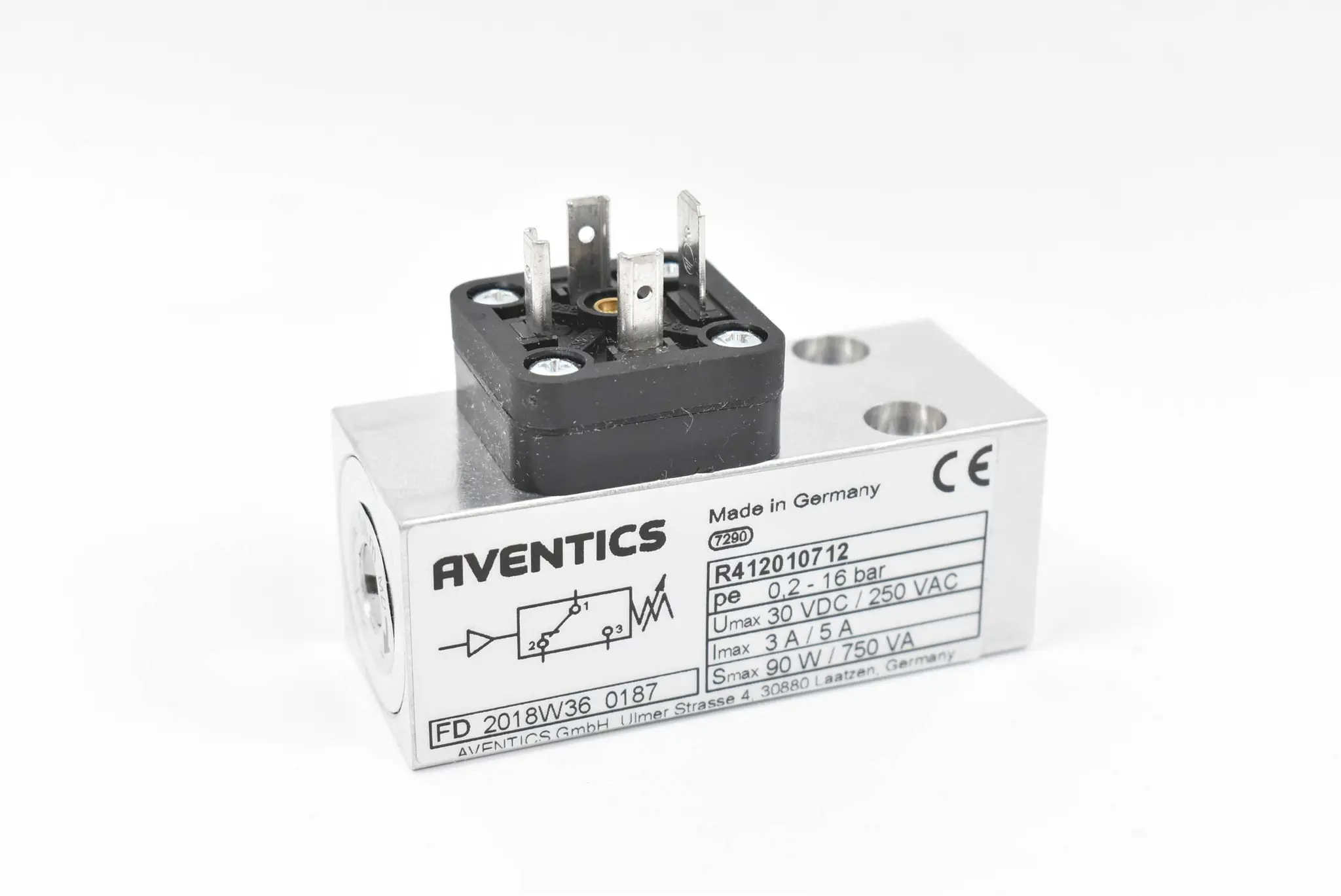 Produktfoto 1 von Aventics Elektromechanischer Druckschalter ( R412010712 )