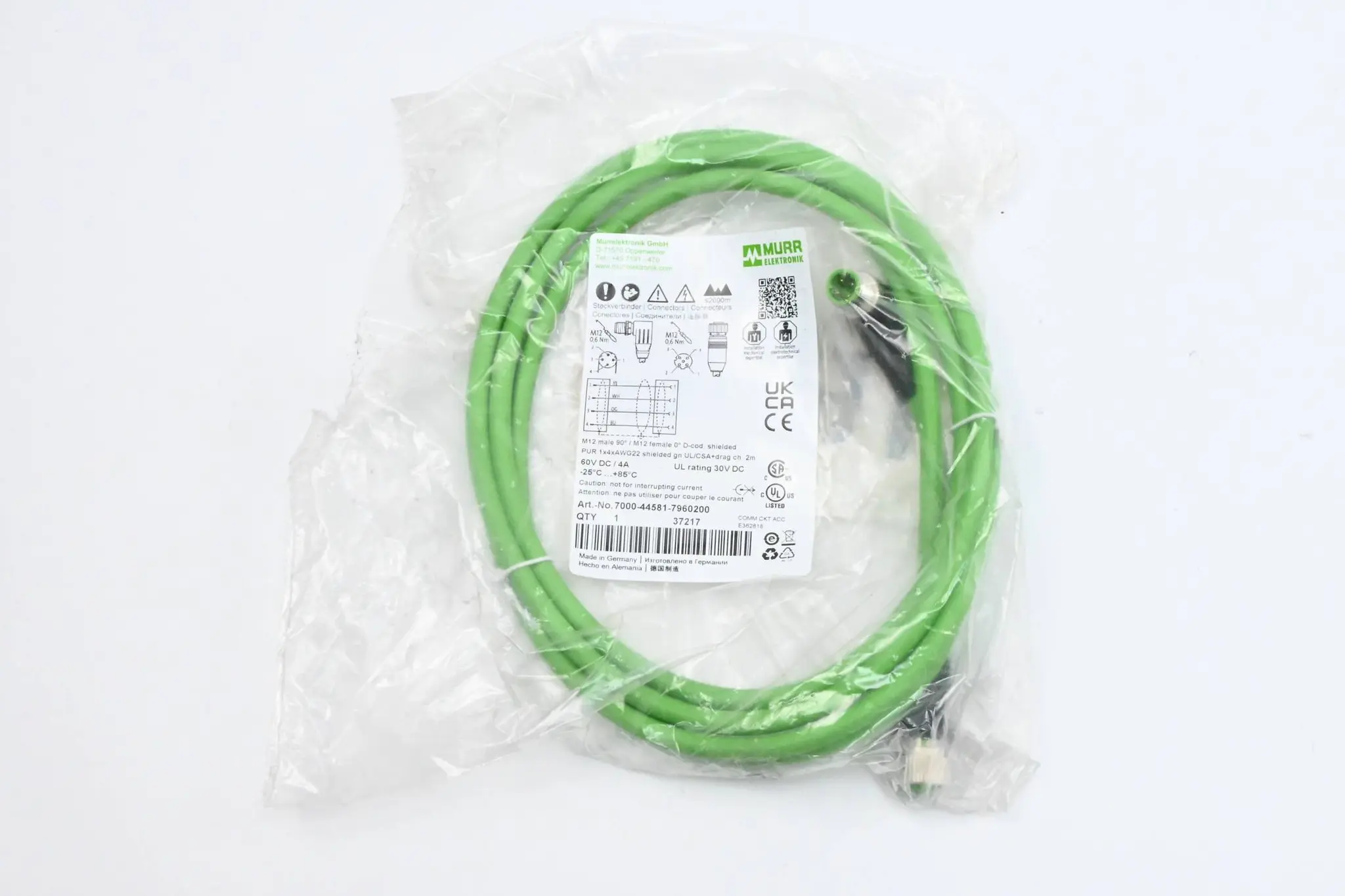 Produktfoto 1 von Murr Elektronik Steckverbinder ( 7000-44581-7960200 ) 2m