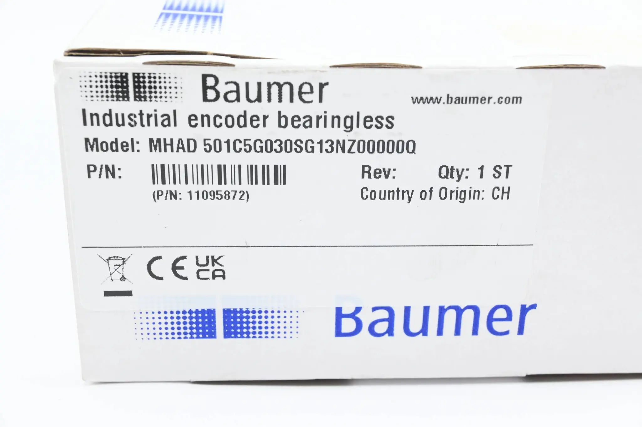 Produktfoto 1 von Baumer Inkrementaler Drehgeber MHAD 501C5G030SG13NZ00000Q ( 11095872 )