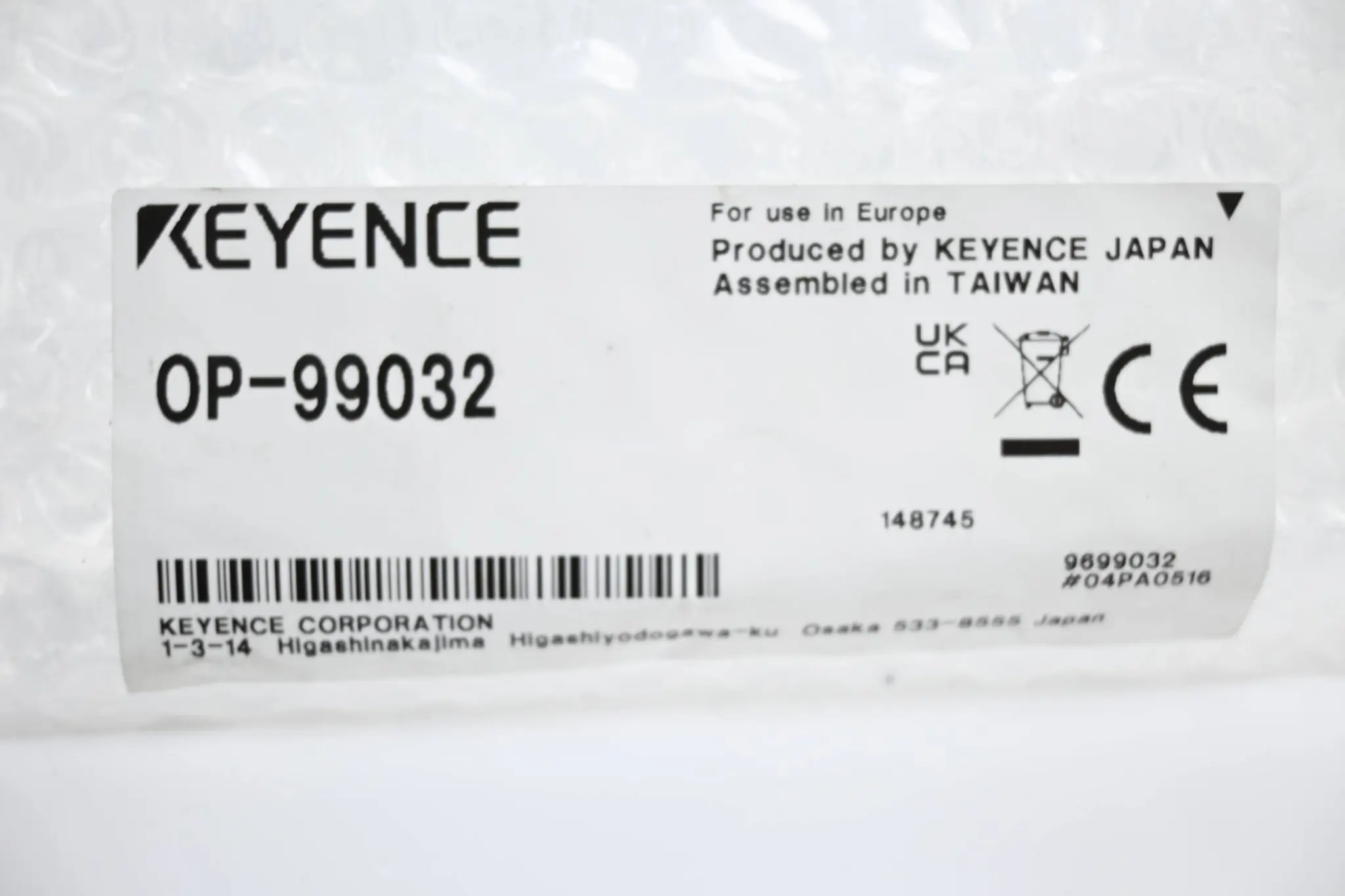 Produktfoto 1 von Keyence AC-Kabel OP-99032
