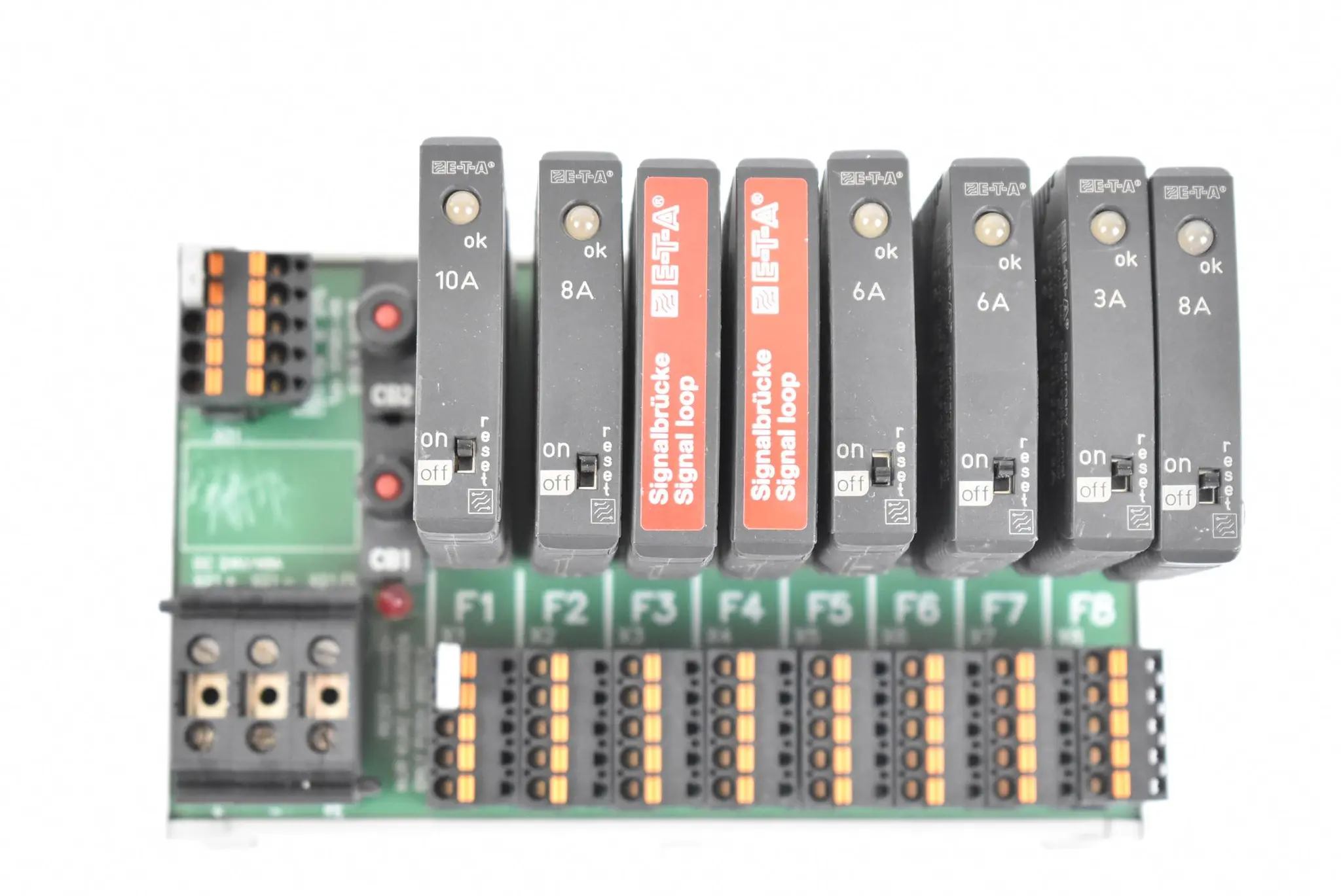 Produktfoto 1 von E-T-A Elektronischer Sicherungsautomat ESX10-103-DC24V-10A inkl. Signalbrücke