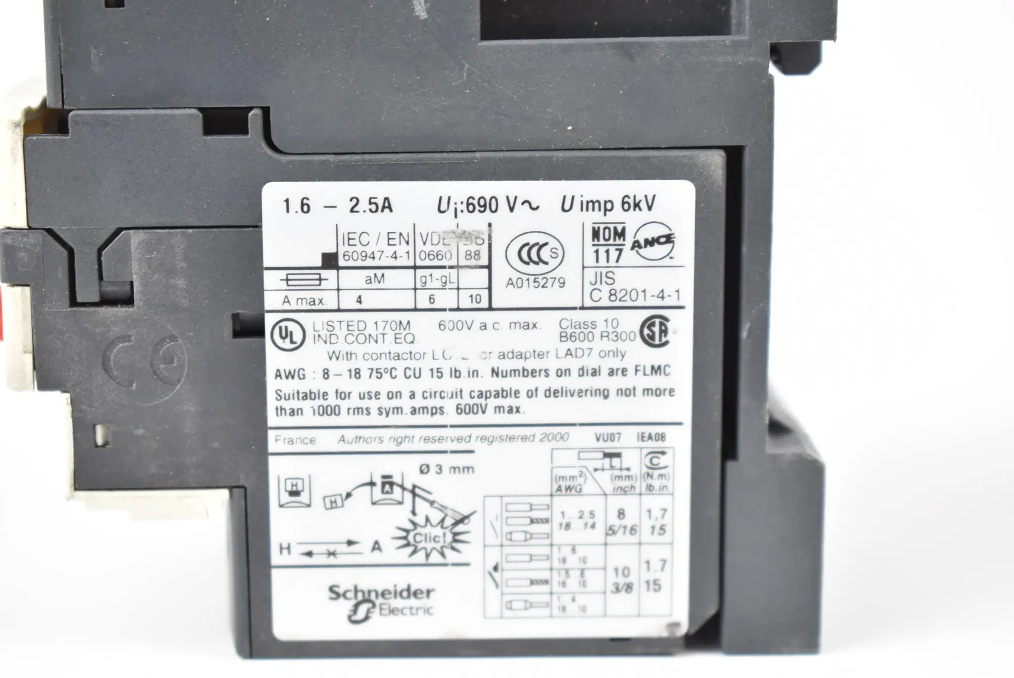 Produktfoto 1 von Schneider LAD7B10 Terminalblock inkl. Telemecanique LRD 07