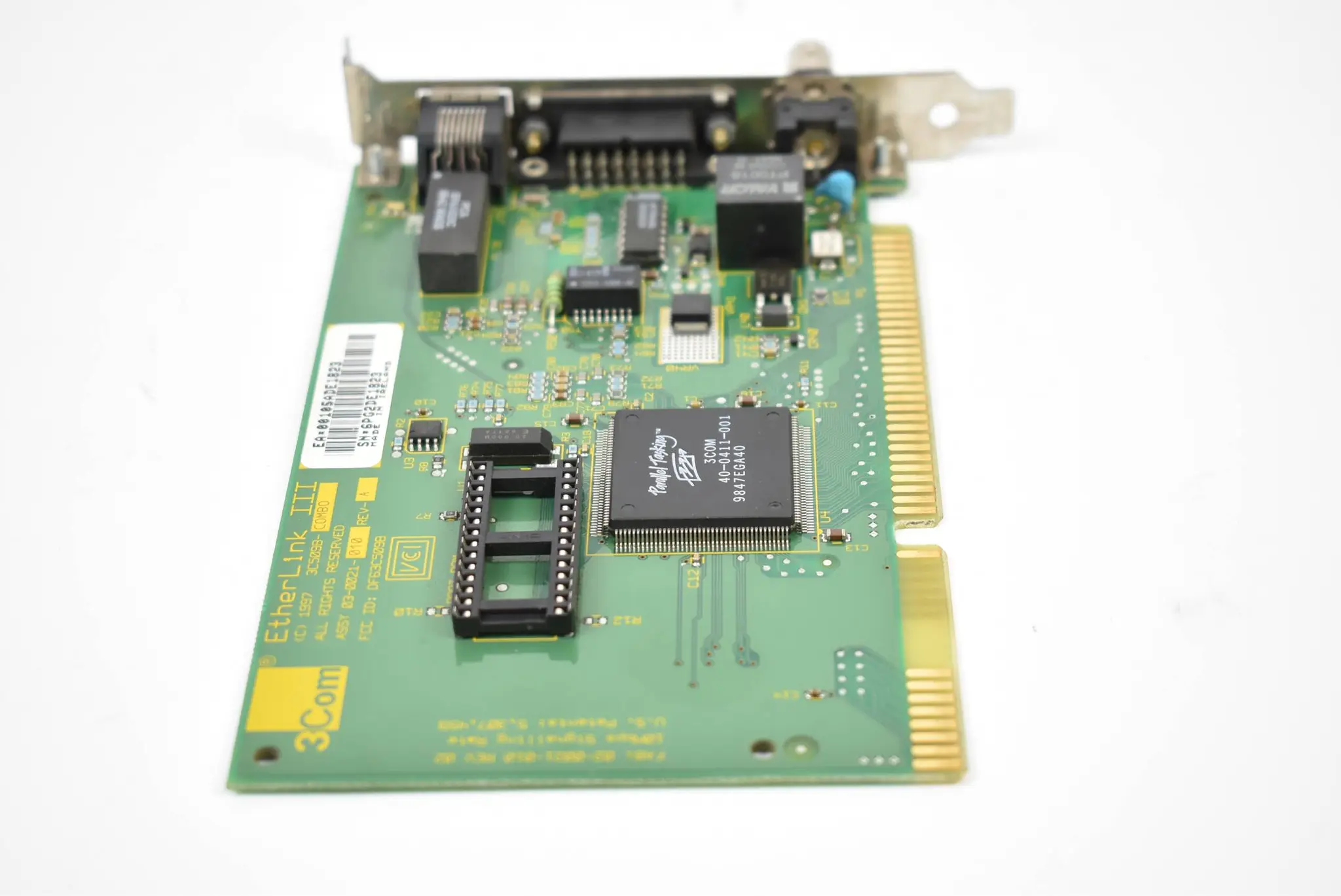 Produktfoto 1 von 3Com EtherLink III 3C509BCMB Ethernet Netzwerkkarte