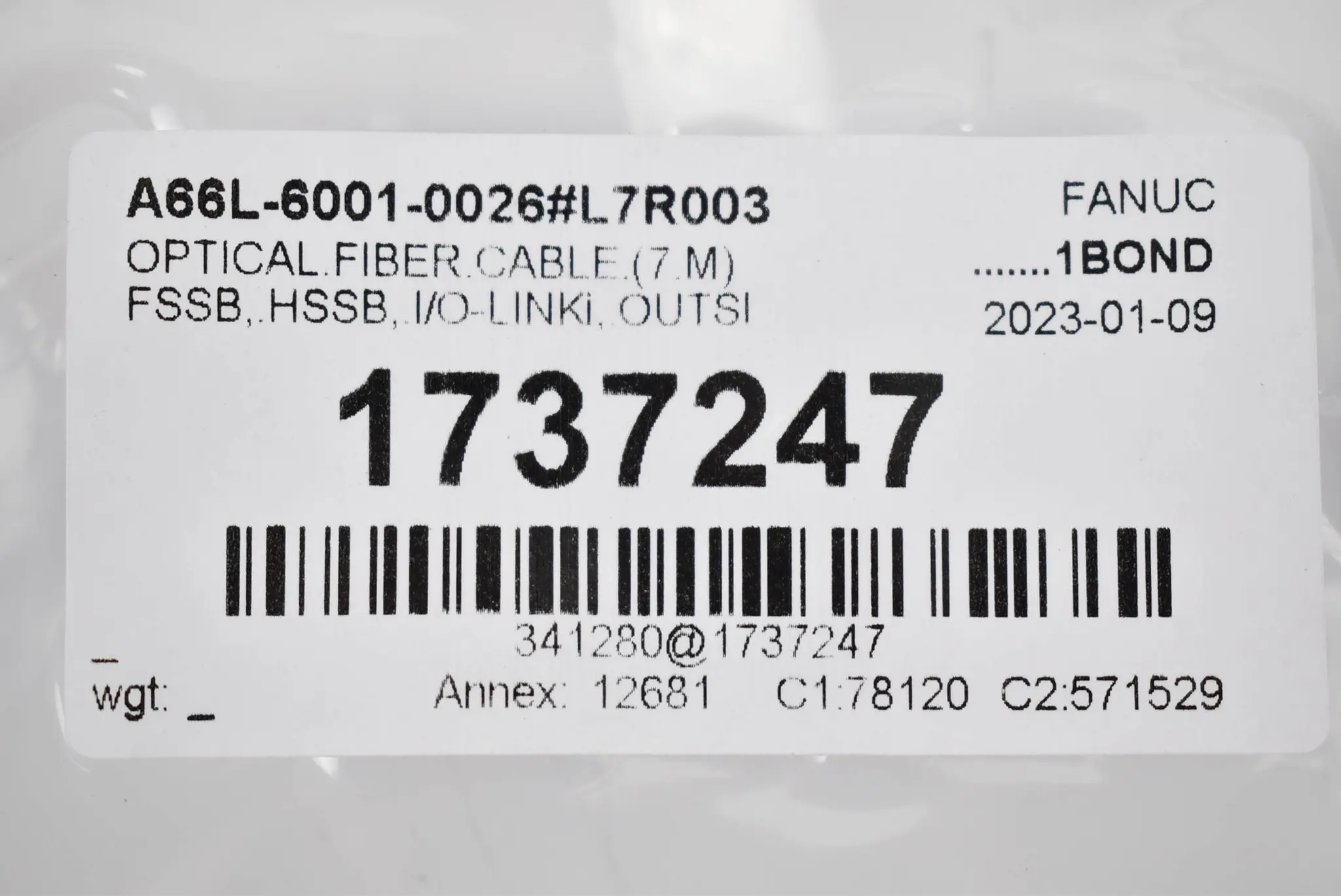 Produktfoto 1 von Fanuc LTD. Glasfaserkabel A66L-6001-0026#L7R003