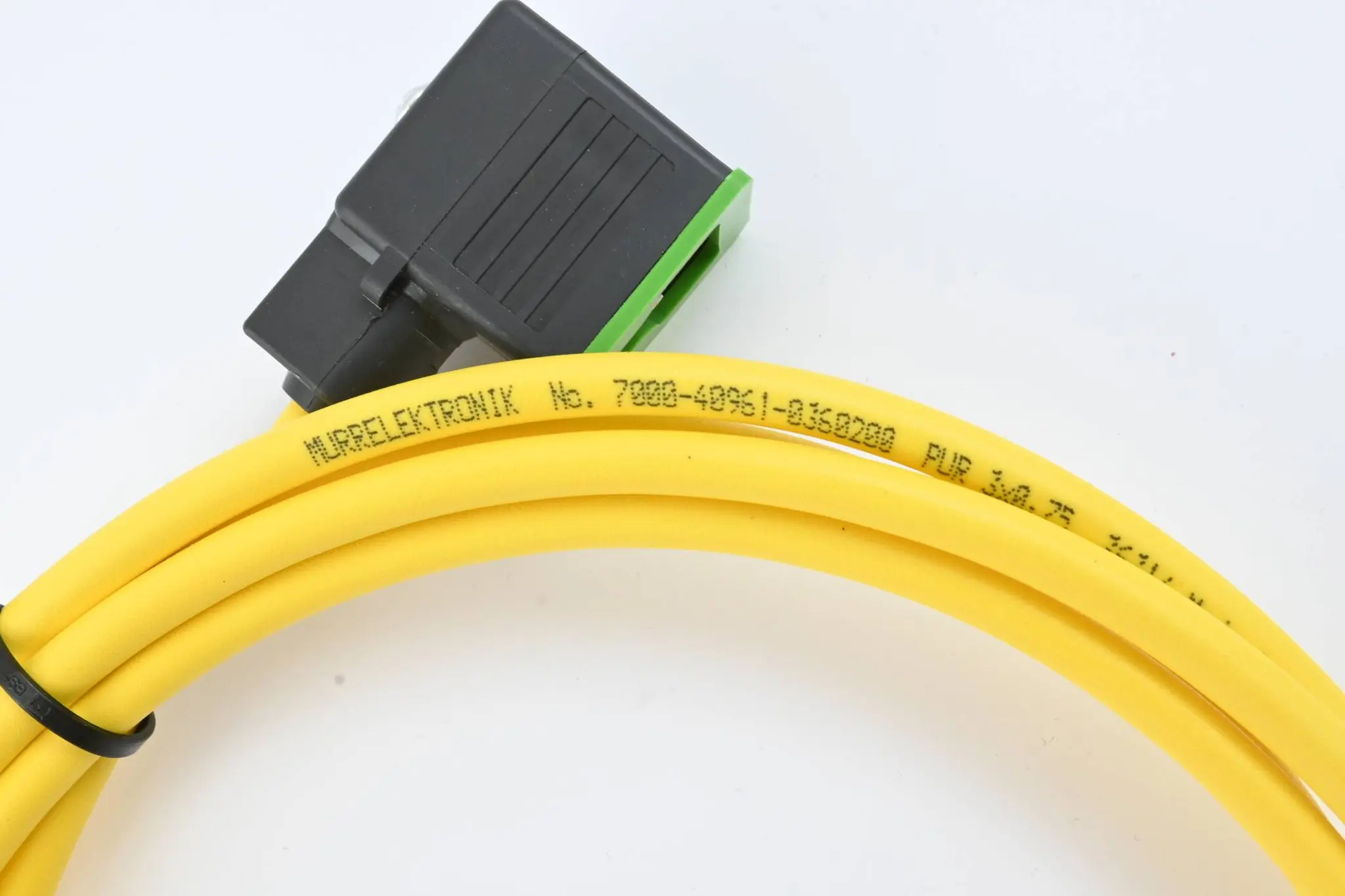 Produktfoto 1 von Murr Kabel M12 St. 0° A-kod. / MSUD Ventilst. BI-11mm( 7000-40961-0360200 ) 2m