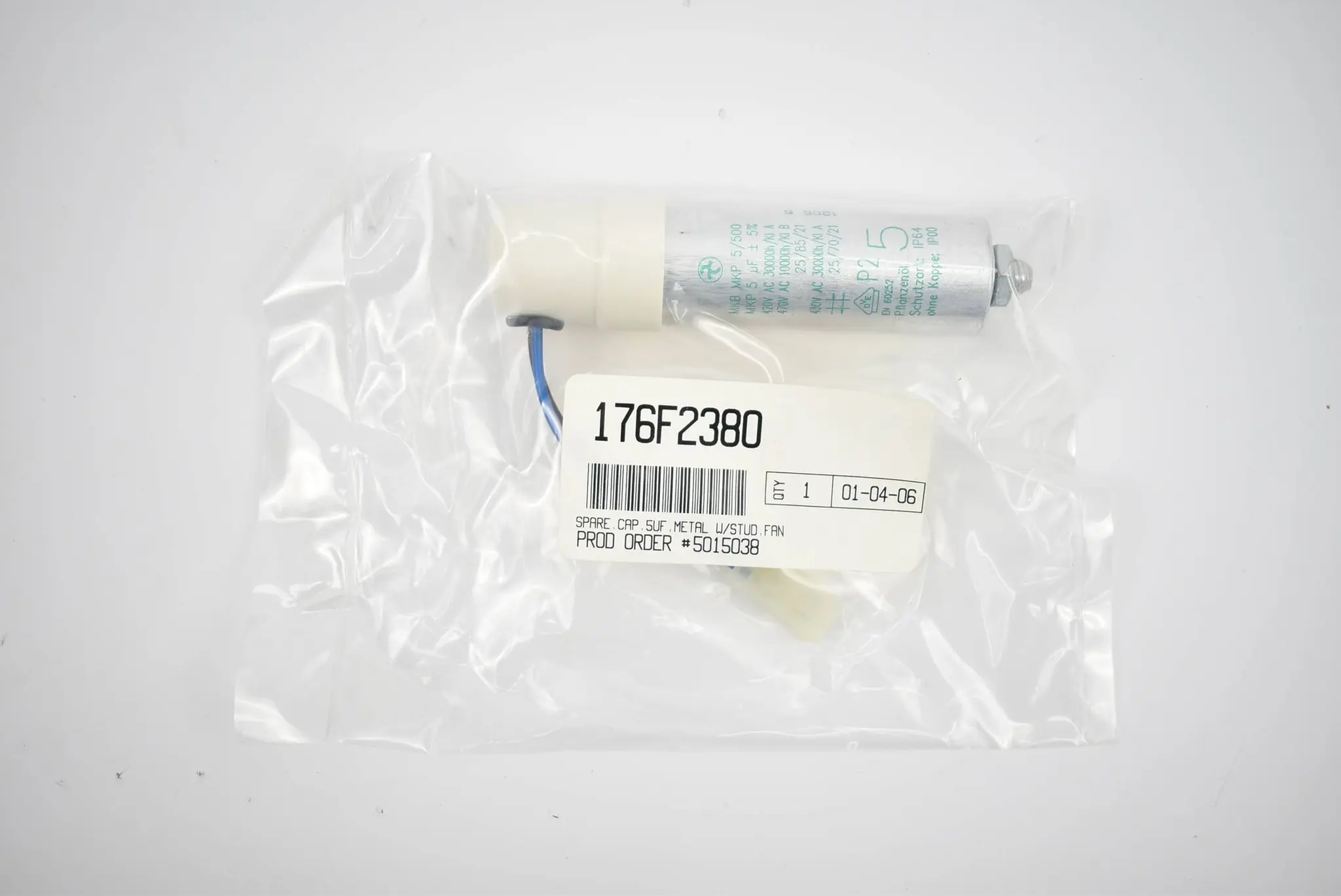 Produktfoto 1 von Danfoss Kapazitor 176F2380 ( 5 µF )