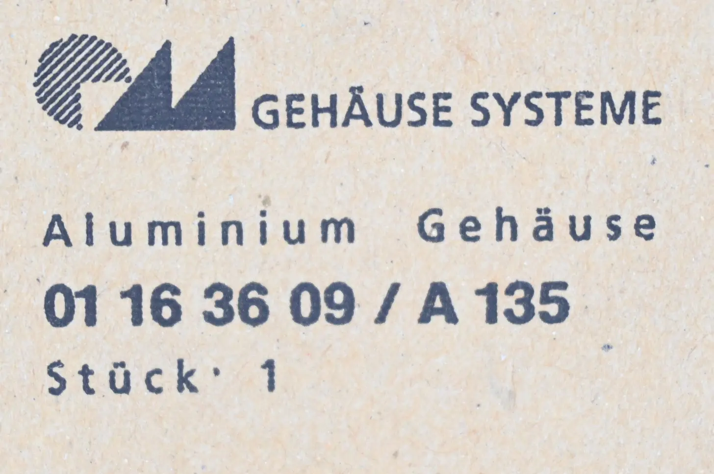 Produktfoto 1 von Rose Aluminium Gehäuse 01 16 36 09/A 135 ( 01163609/A135 )