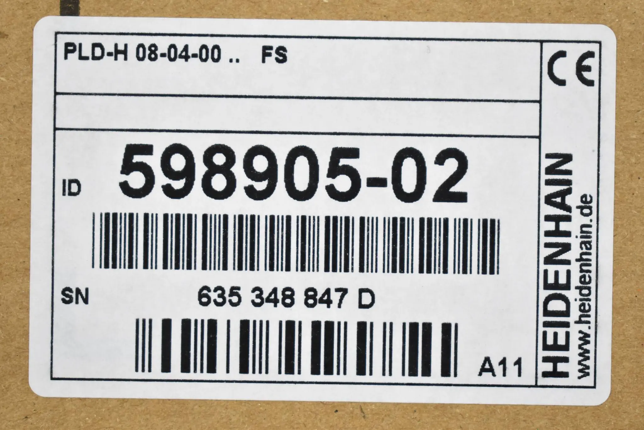 Produktfoto 1 von Heidenhain PLD-H 08-04-00 FS ( 598905-02 ) 598 905-02 Ver. A11