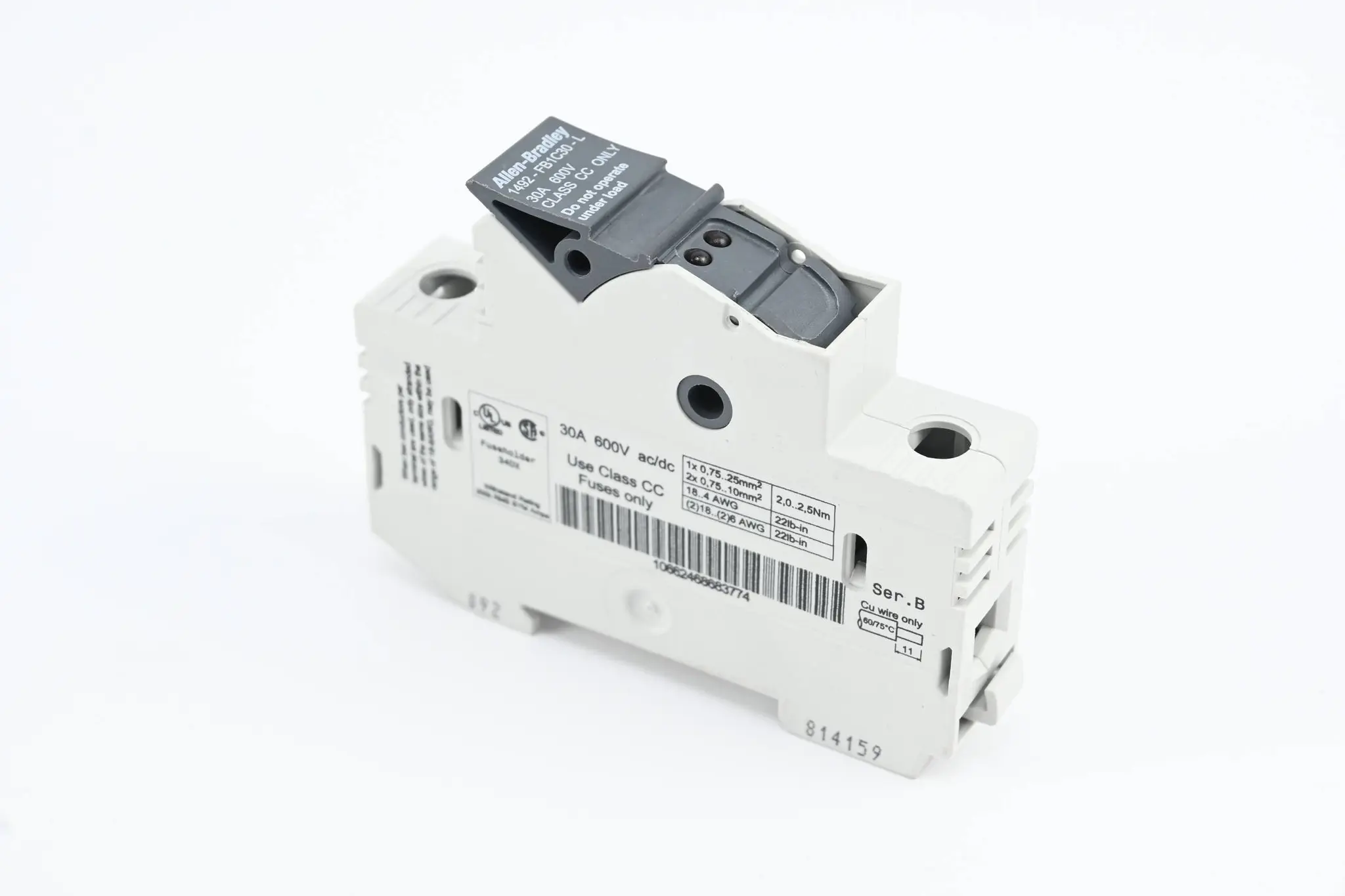 Produktfoto 1 von Allen Bradley Sicherungshalter 1492-FB1C30-L