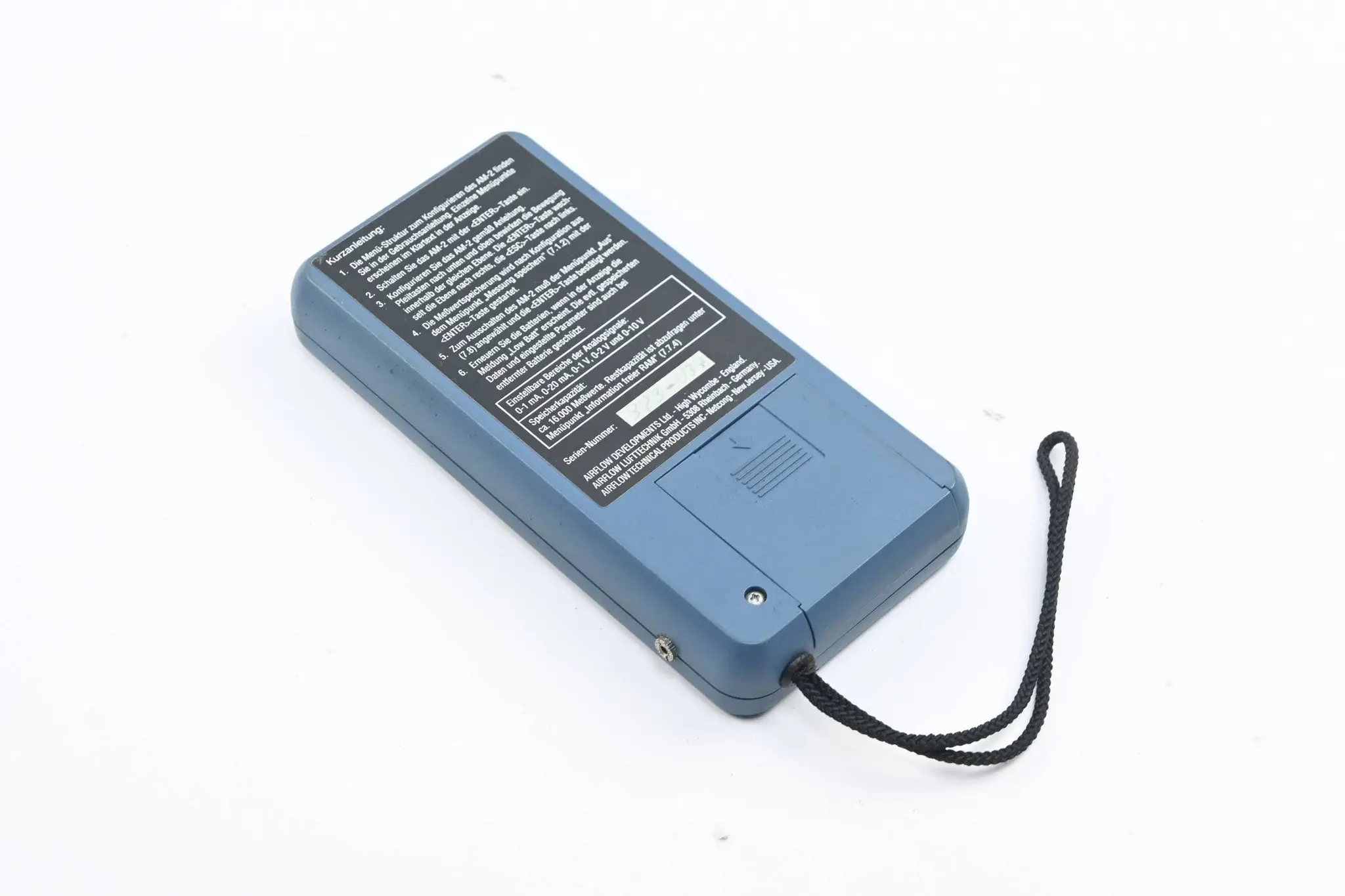 Airflow Data Logger und Auswertungssystem Airflow Memory AM-2