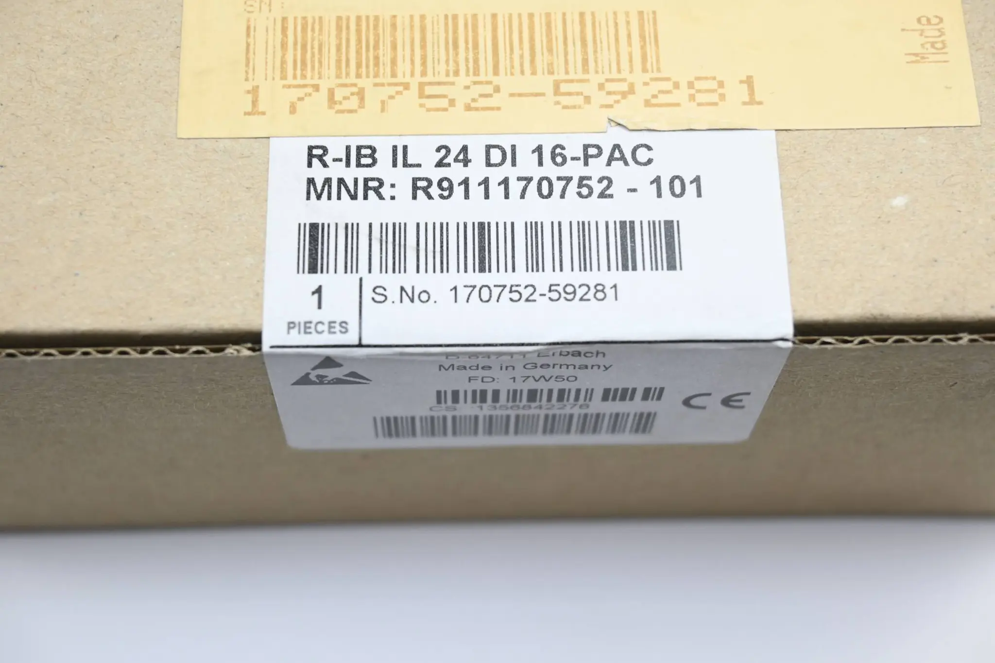 Produktfoto 1 von Rexroth Interface-Modul R-IB IL 24 DI 16-PAC ( R911170752-101 )