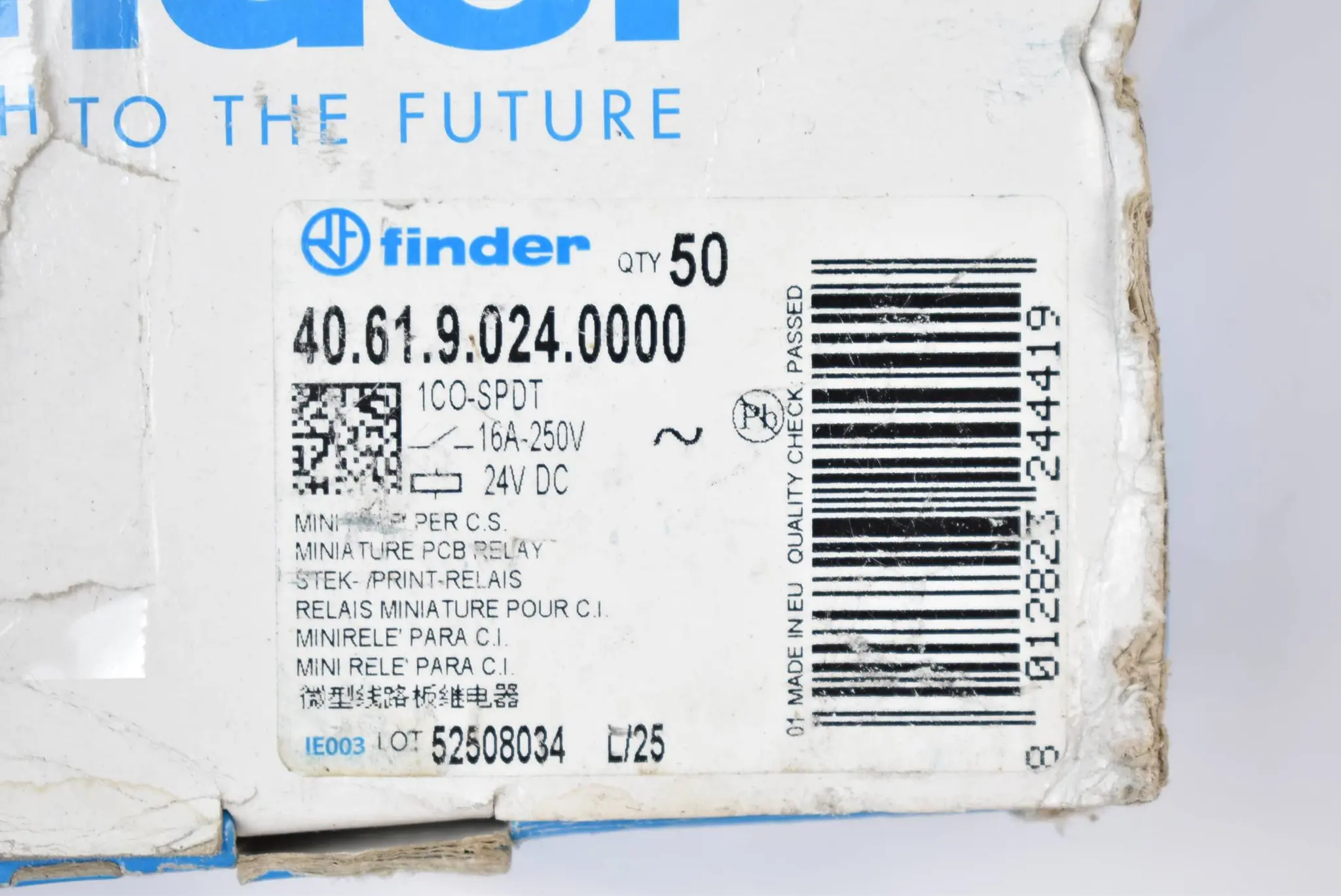 Produktfoto 1 von Finder Miniatur Relais 40 Stück 40.61.9.024.0000