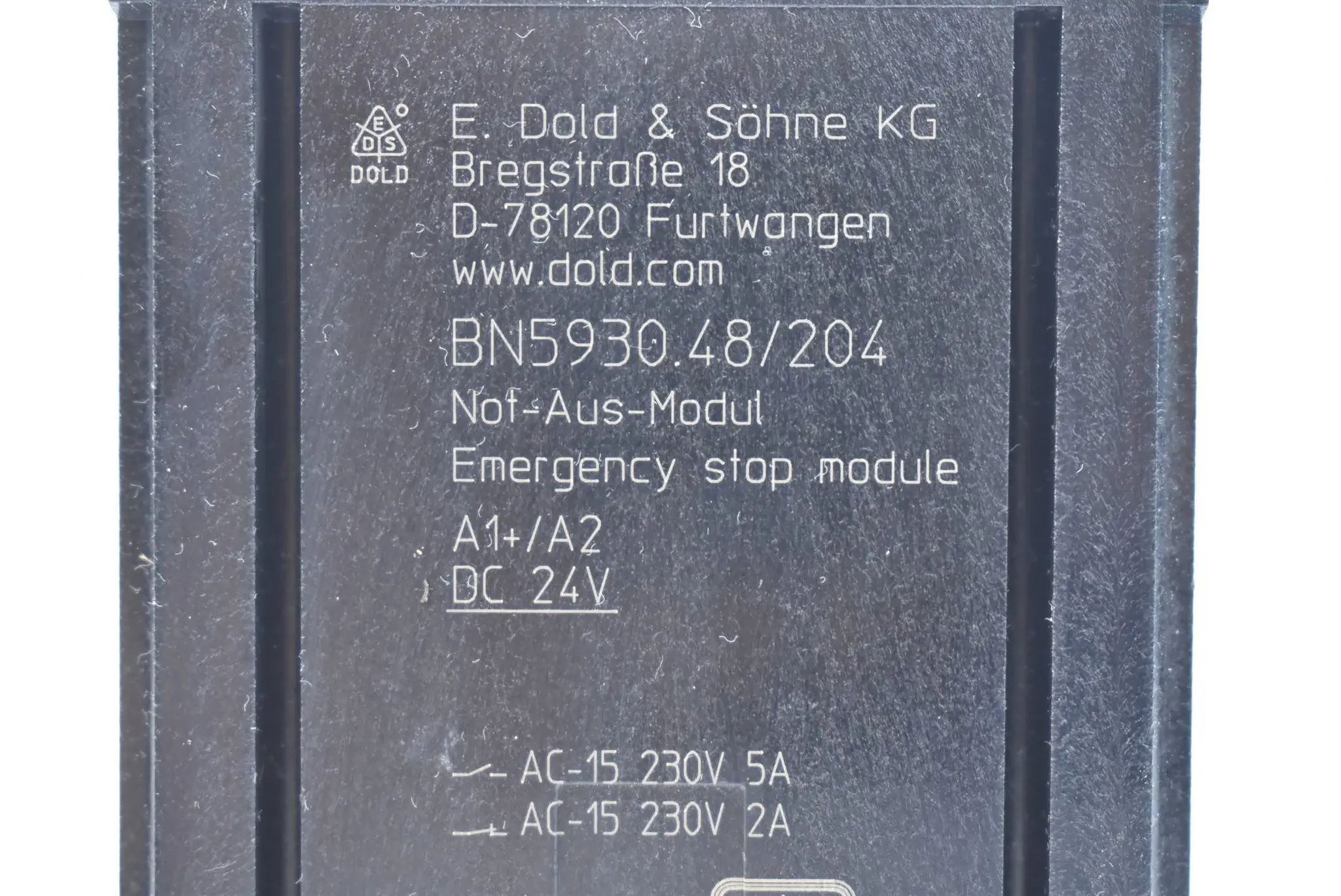 Produktfoto 1 von E.Dold & Söhne Not-Aus-Modul BN5930.48/204 ( 24VDC )