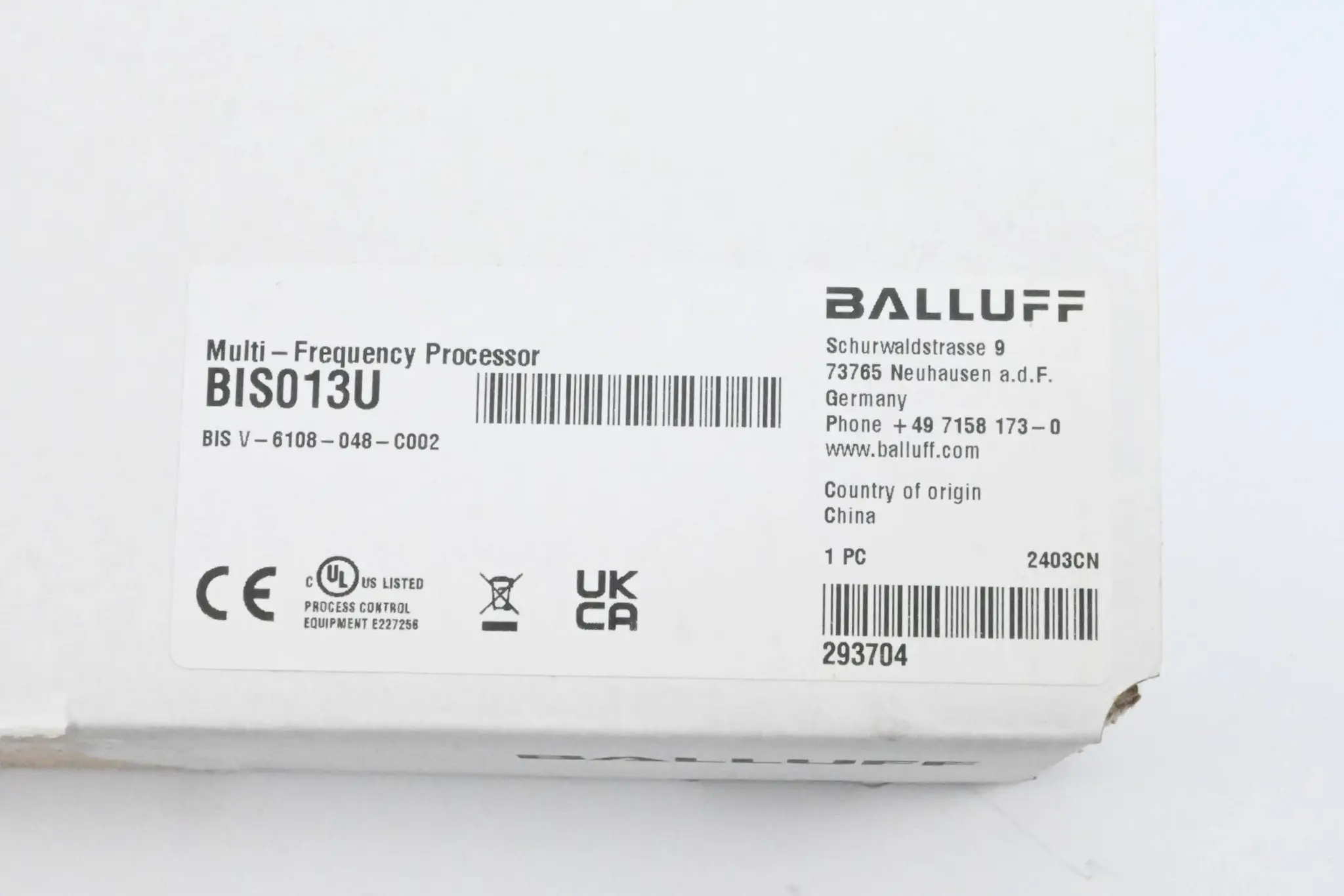Produktfoto 1 von Balluff BIS V-6108-048-C002 Auswerteeinheiten für den HF-Bereich ( BIS013U )