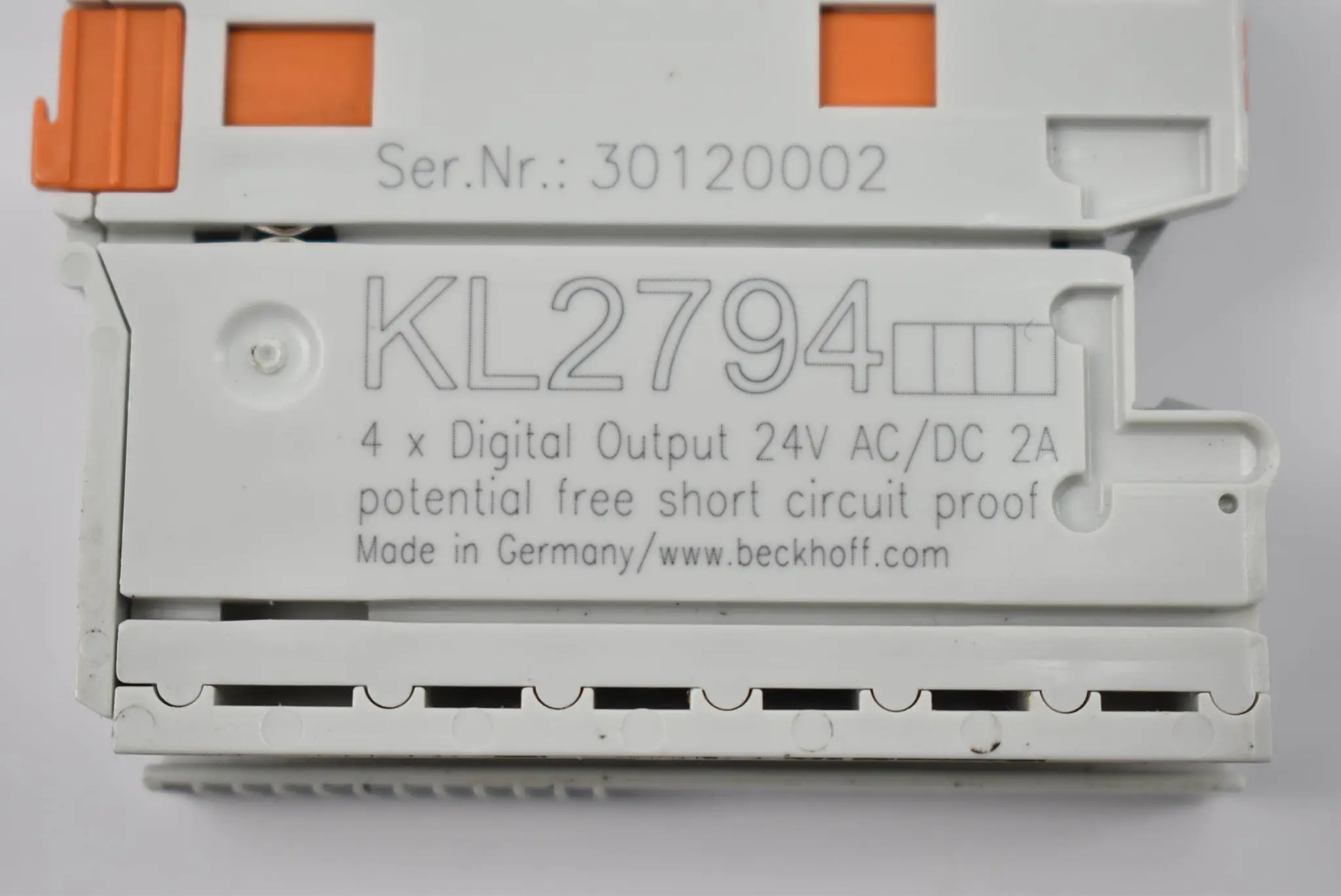 Produktfoto 1 von Beckhoff Busklemme 4-Kanal-Solid-State-Ralais-Ausgang KL2794 ( KL 2794 )