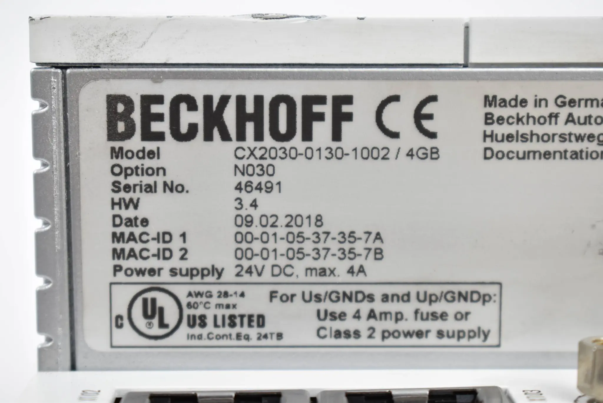 Produktfoto 1 von Beckhoff CPU-Grundmodul CX2030-0130-1002 inkl. CFast card 16GB CX2900-0033