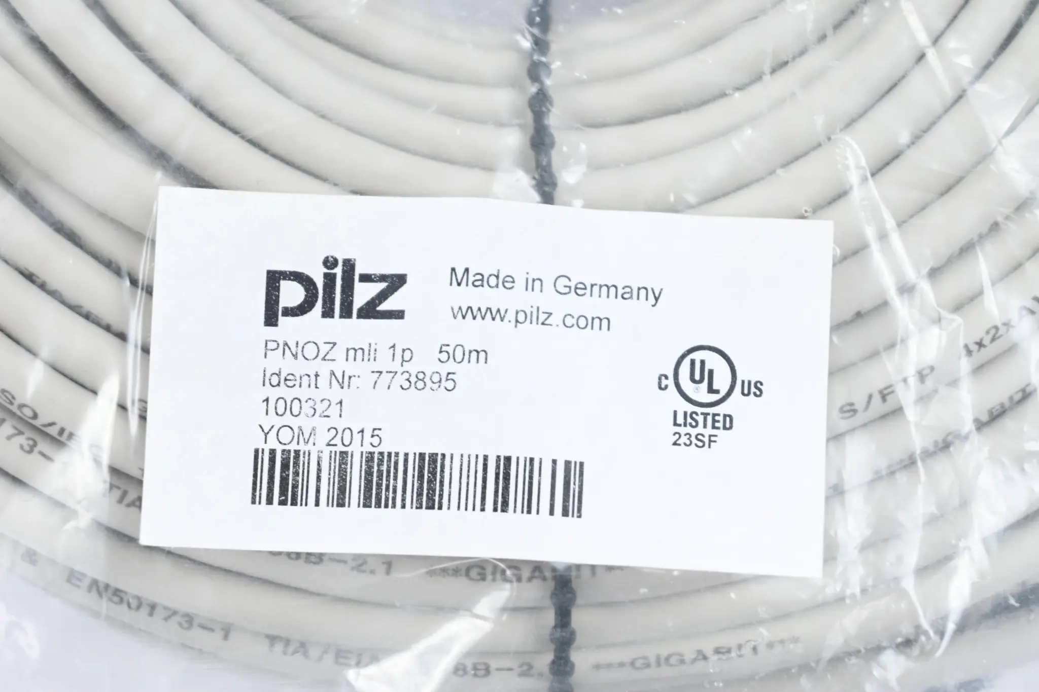 Produktfoto 1 von Pilz Patchkabel PNOZ mli 1p 50m ( 773895 )