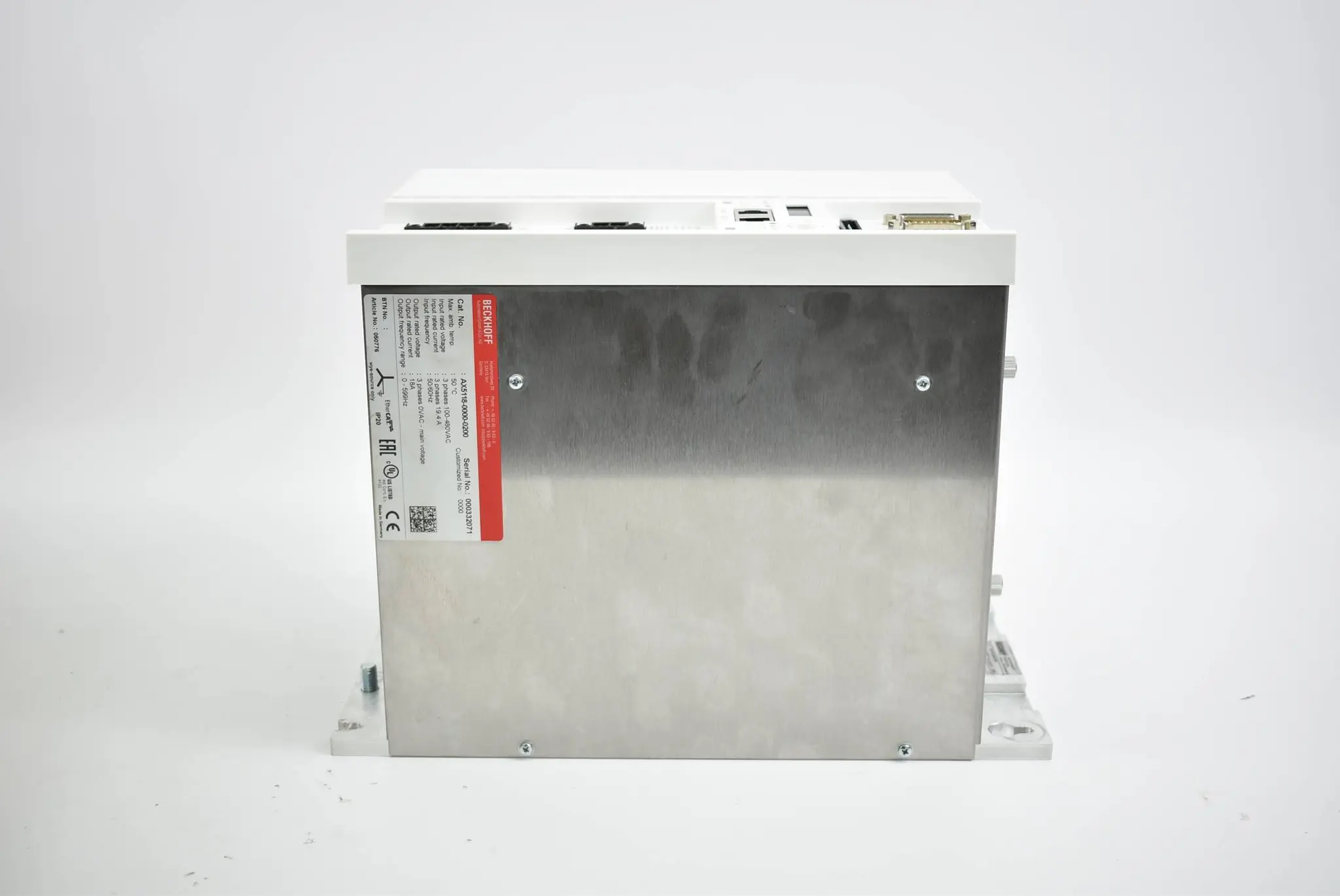 Produktfoto 1 von Beckhoff Digital Kompakt Servoverstärker 1-kanalig AX5118-0000-0200 ( AX 5118 )