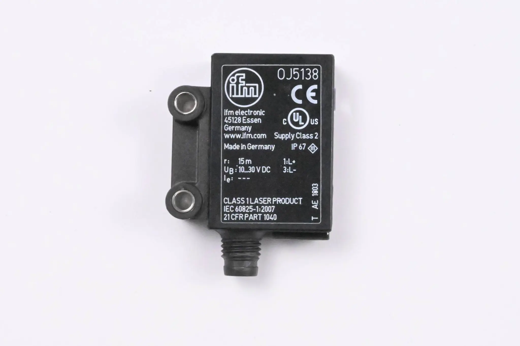 Produktfoto 1 von Ifm Laser-Einweglichtschranke Sender OJSLOOKG/SO/AS ( OJ5138 )