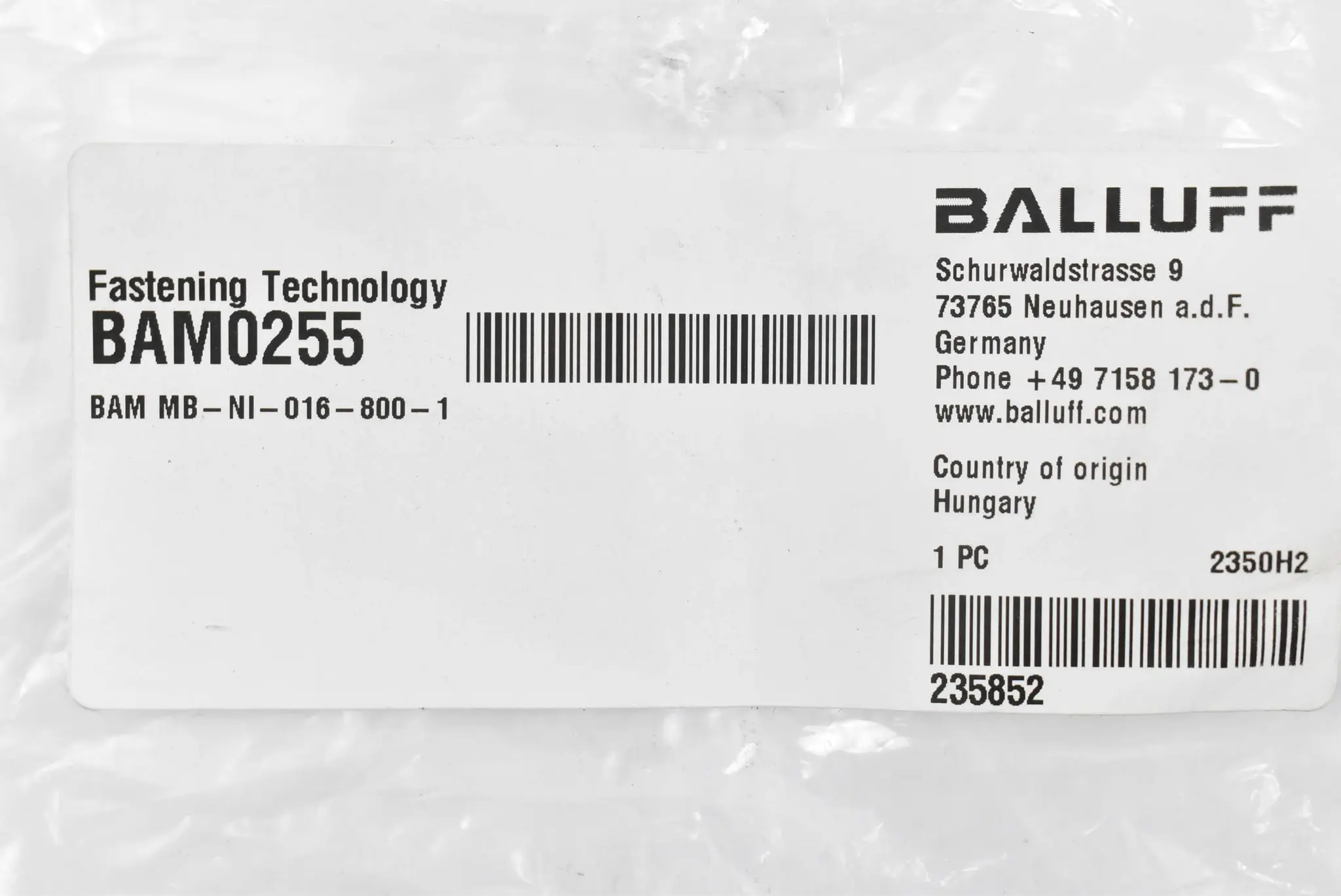 Produktfoto 1 von Balluff Halterung für Human Machine Interfaces BAM0255 ( BAM MB-NI-016-800-1 )