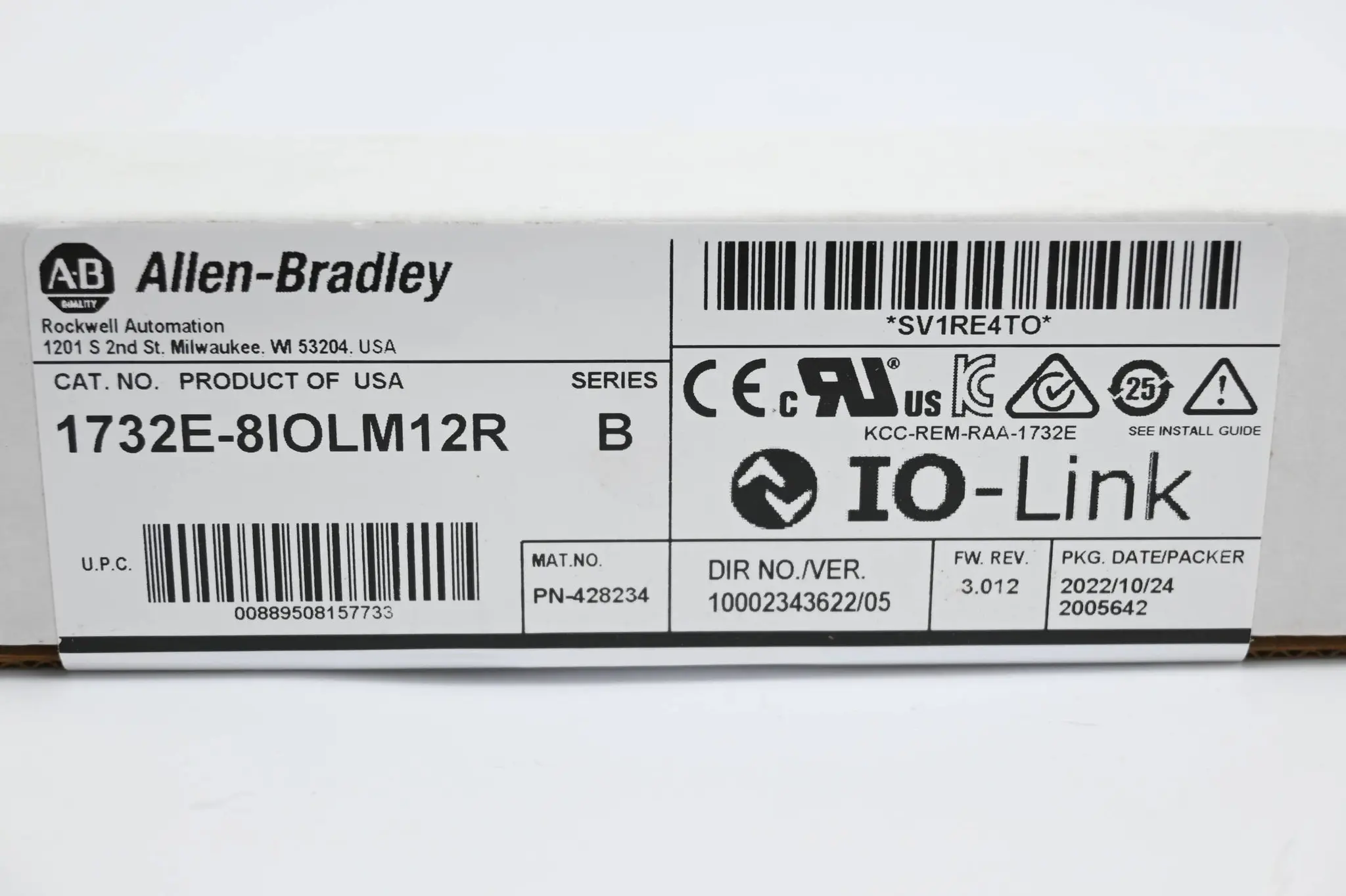 Produktfoto 1 von Allen Bradley Eingangsmodul 1732E-8IOLM12R