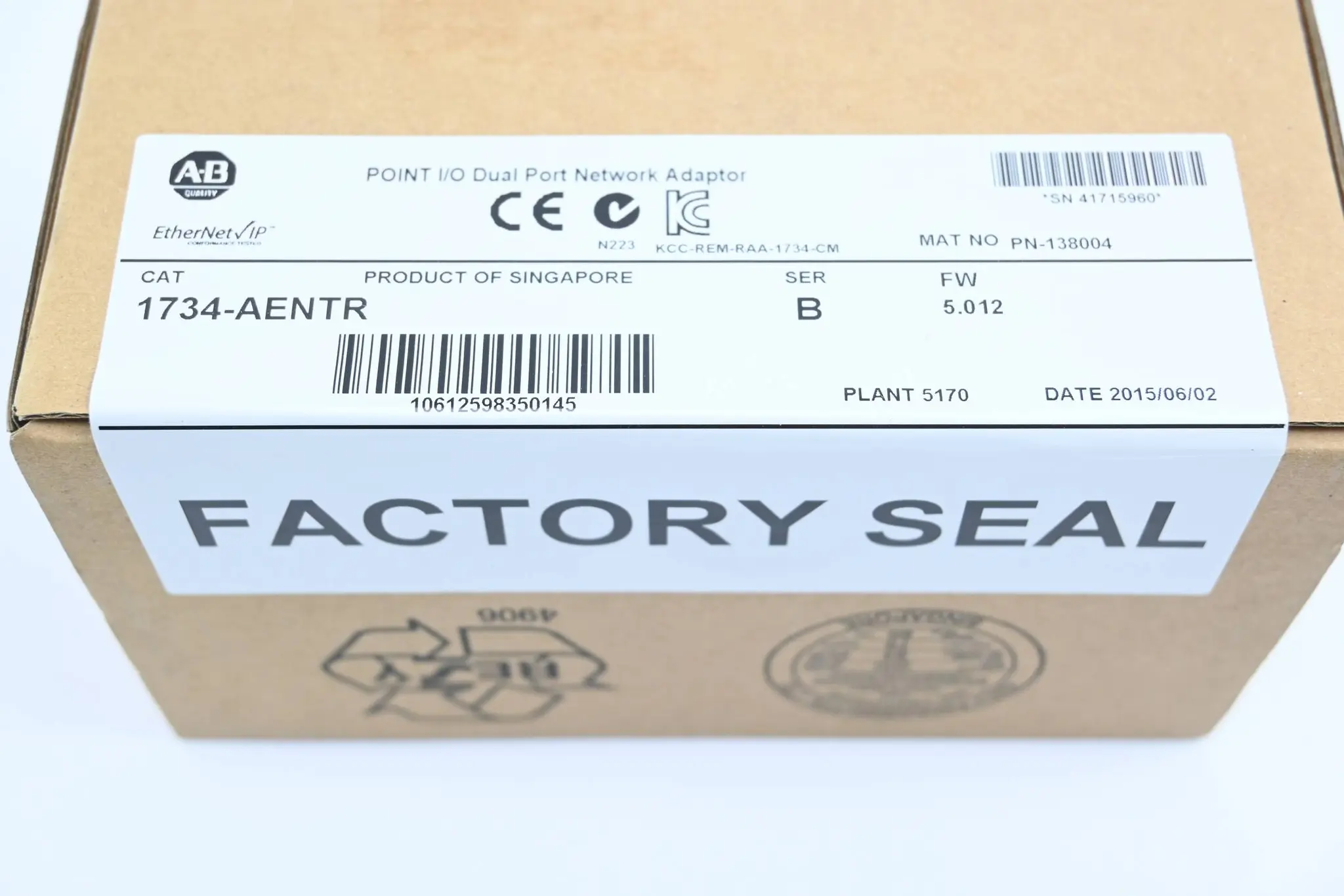 Produktfoto 1 von Allen Bradley Netzwerkadapter 1734-AENTR