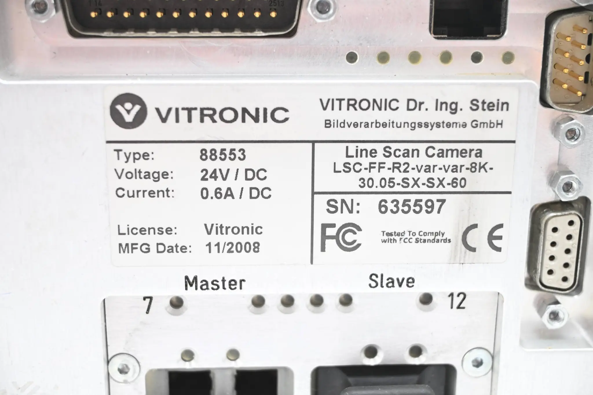 Vitronic Zeilenkamera LSC-FF-R2-var-var-8K-30.05-SX-SX-60 ( 88553 )