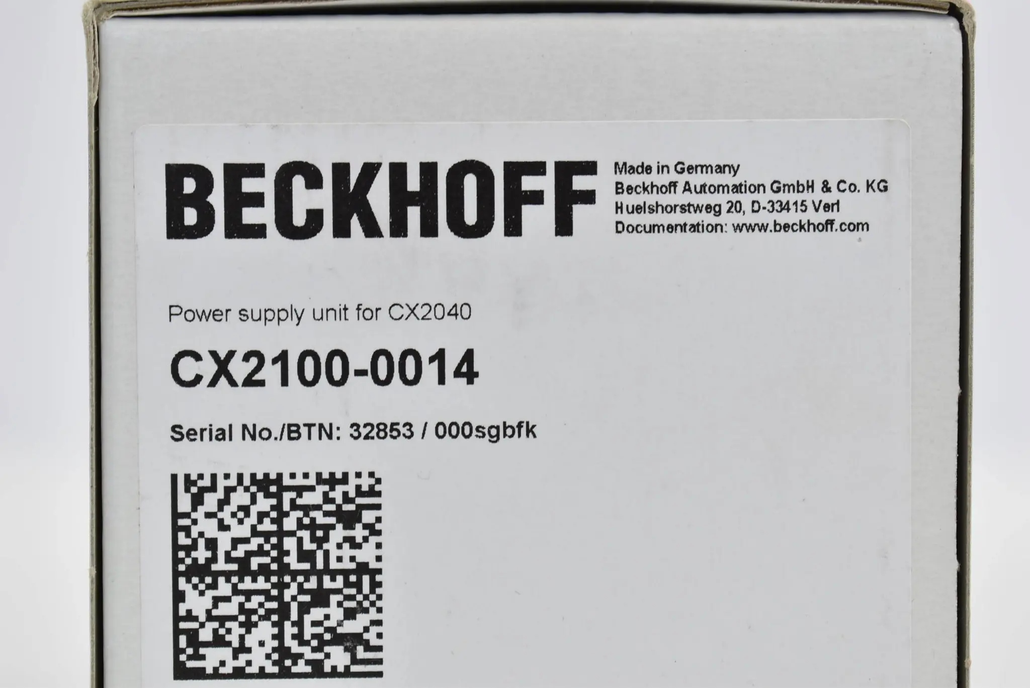 Produktfoto 1 von Beckhoff Netzteilmodul für CX2040 130 W CX 2100-0014 ( CX2100-0014 )