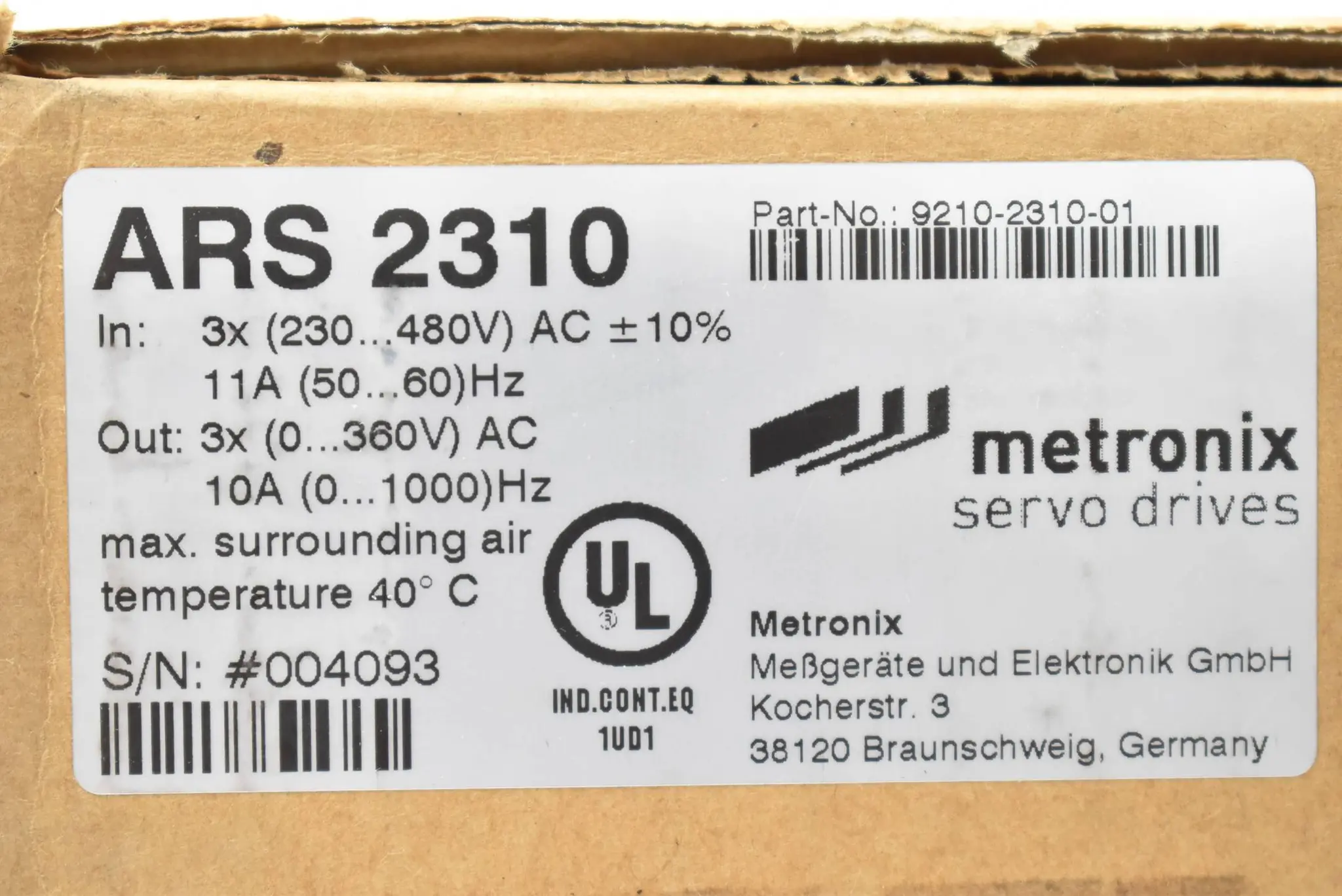 Produktfoto 1 von Metronix Servoregler ARS 2310 ( ARS2310 )
