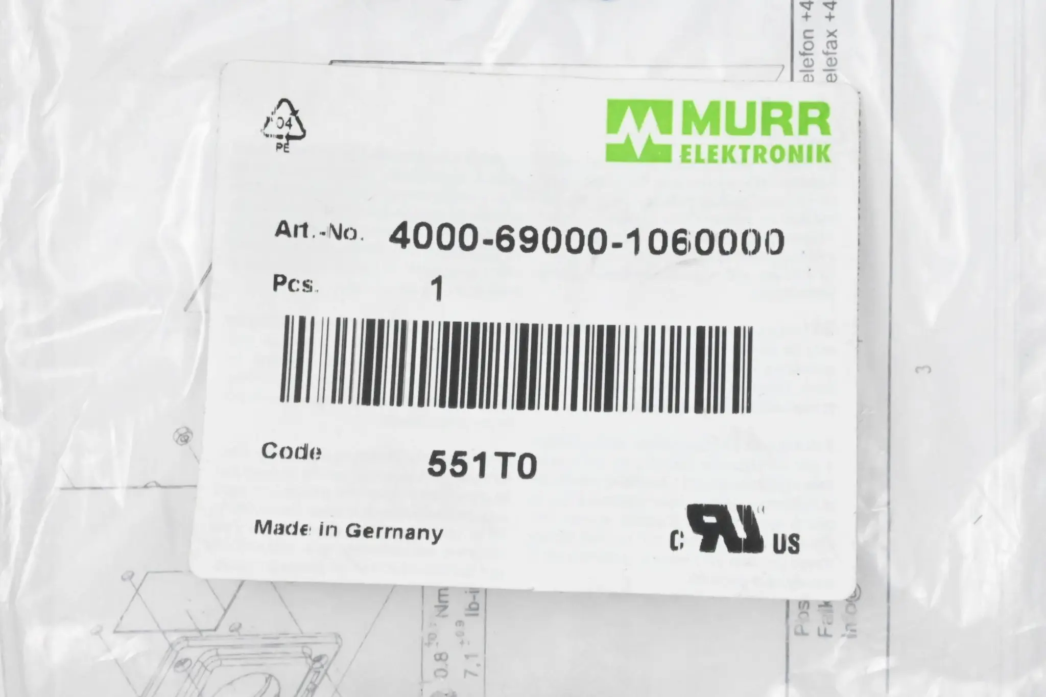Produktfoto 1 von Murr Elektronik Modlink MPV Datensteckverbindereinsatz 4000-69000-1060000