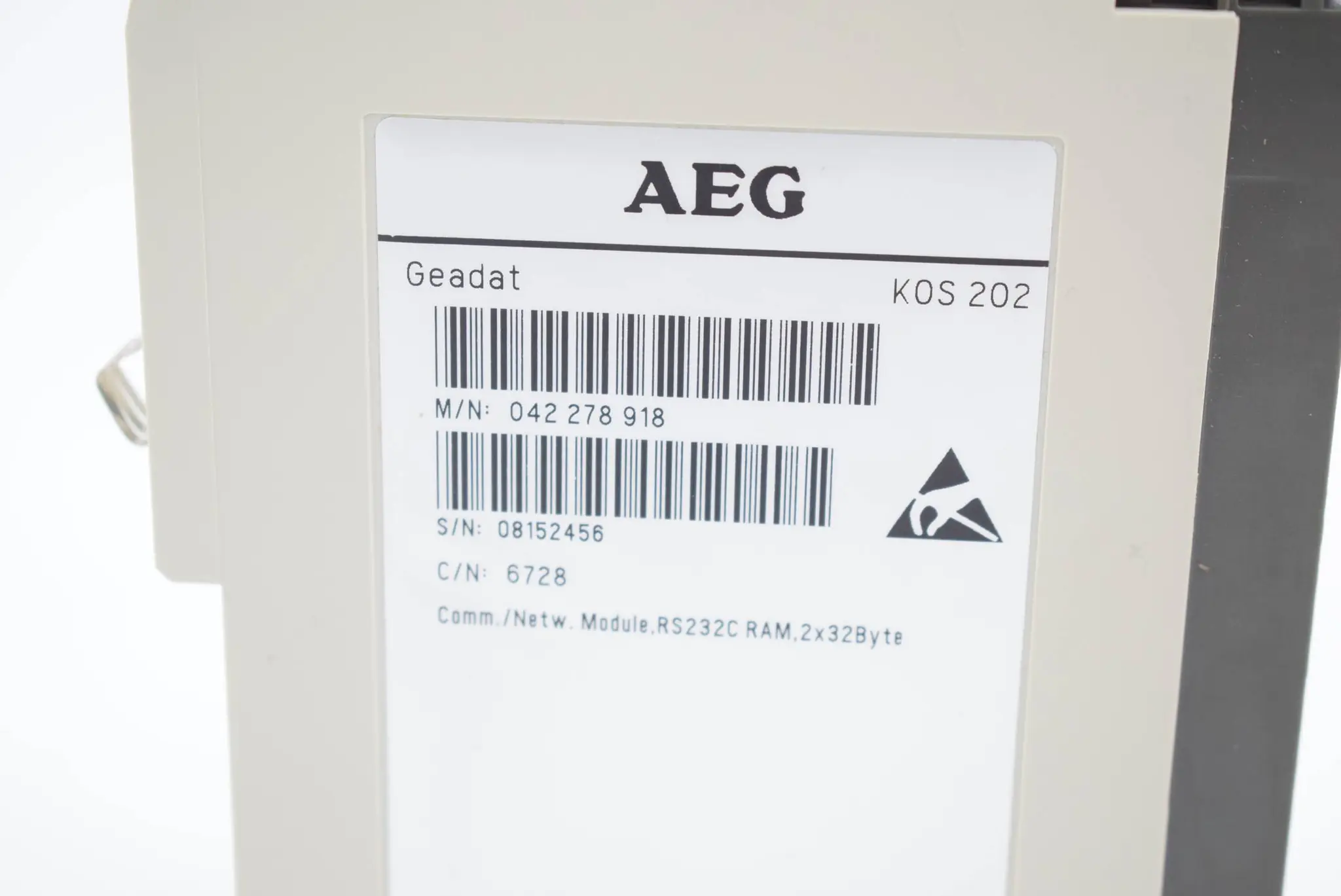 Produktfoto 1 von AEG GEADAT KOS 202 ( KOS202 )