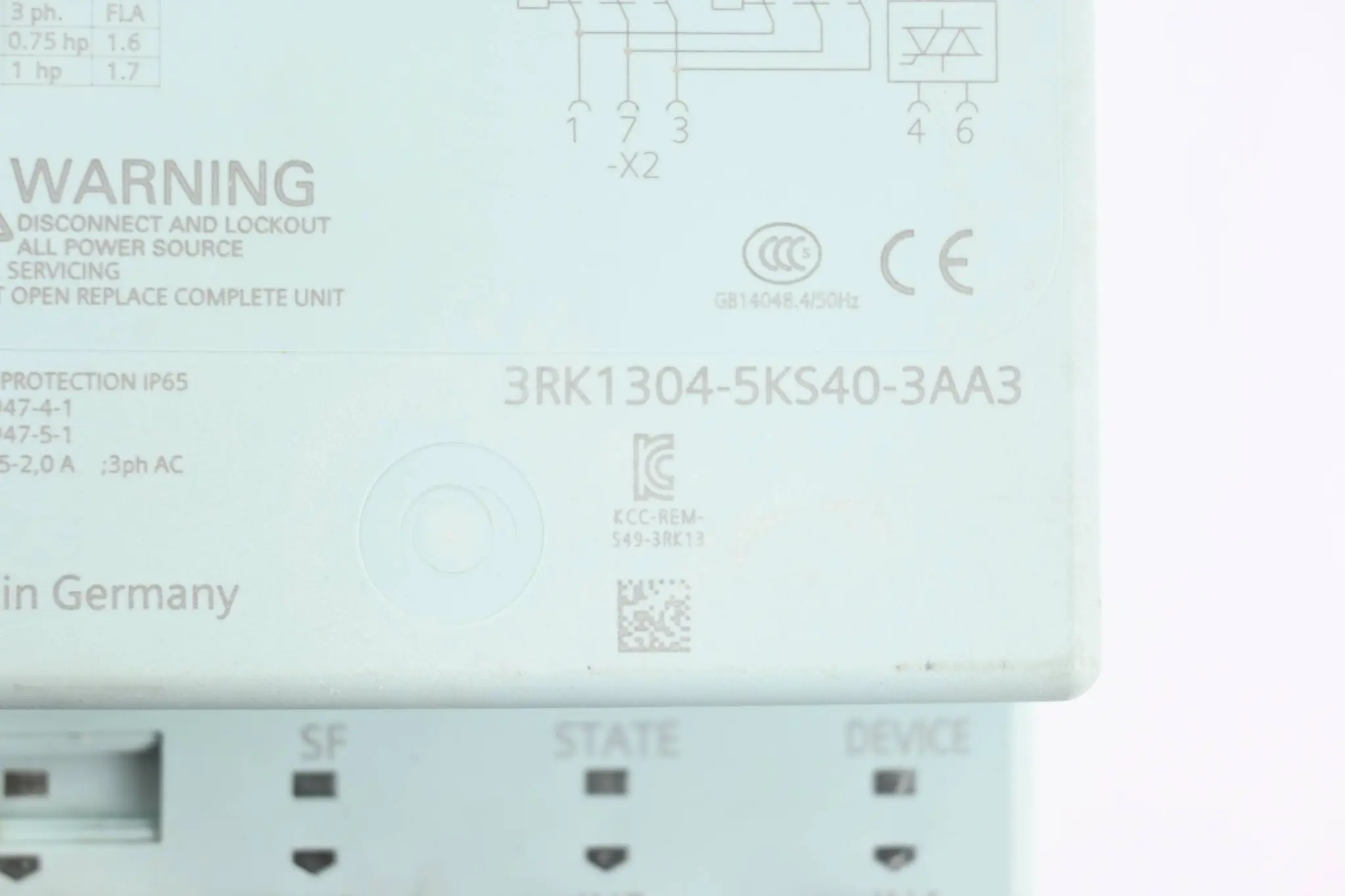 Produktfoto 1 von Siemens Reversierstarter 3RK1304-5KS40-3AA3 ( 3RK1 304-5KS40-3AA3 )
