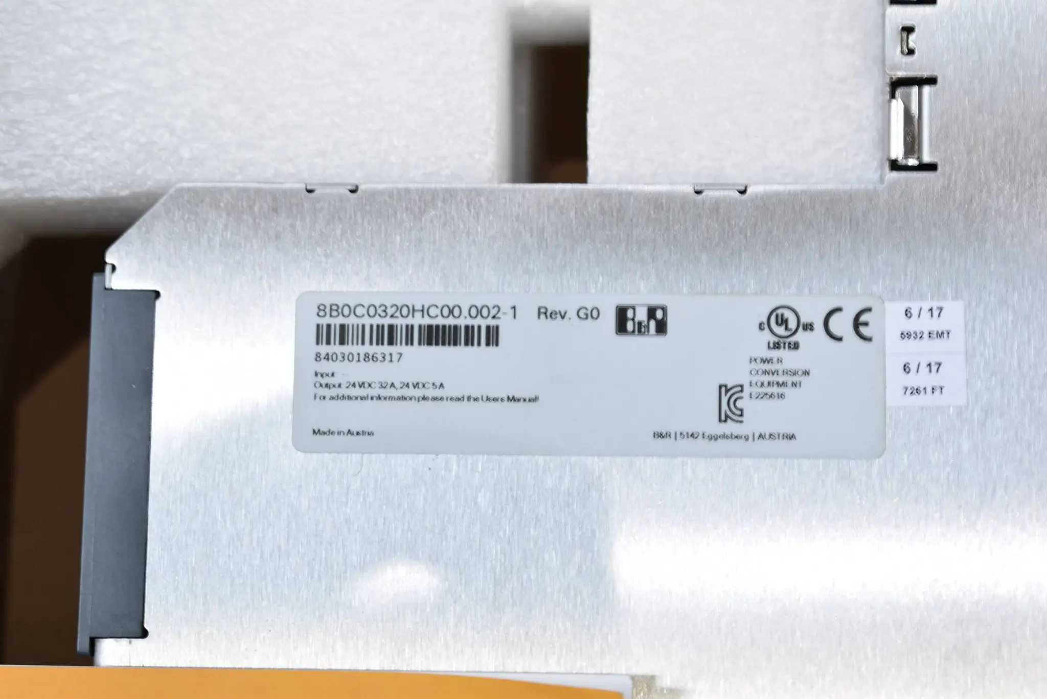 Produktfoto 1 von B&R Automation ACOPOSmulti Hilfsversorgungsmodul 8B0C0320HC00.002-1