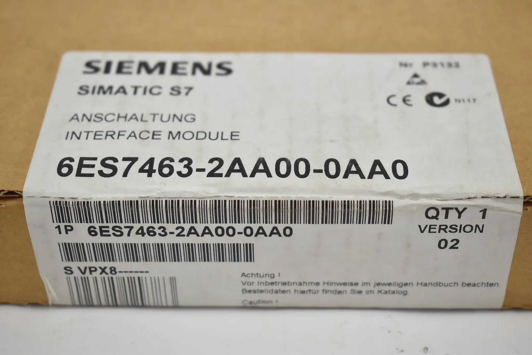 Produktfoto 1 von Siemens SIMATIC S7-400 IM461-0 6ES7 463-2AA00-0AA0 ( 6ES7463-2AA00-0AA0 ) E02