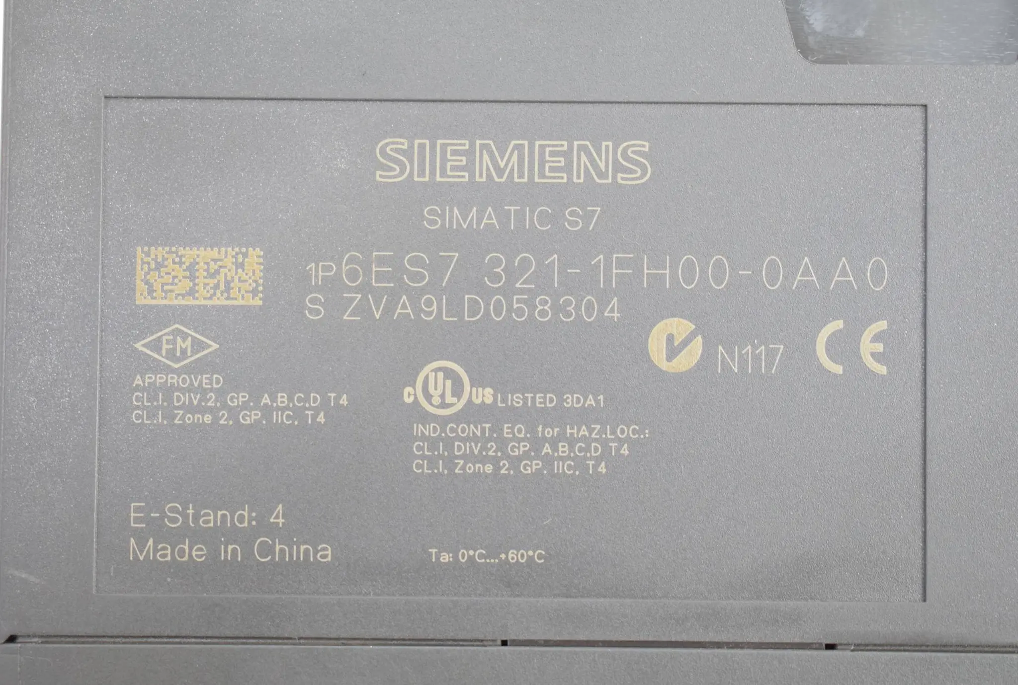 Produktfoto 1 von Siemens Simatic S7-300 SM 321 6ES7321-1FH00-0AA0 ( 6ES7 321-1FH00-0AA0 ) E.4