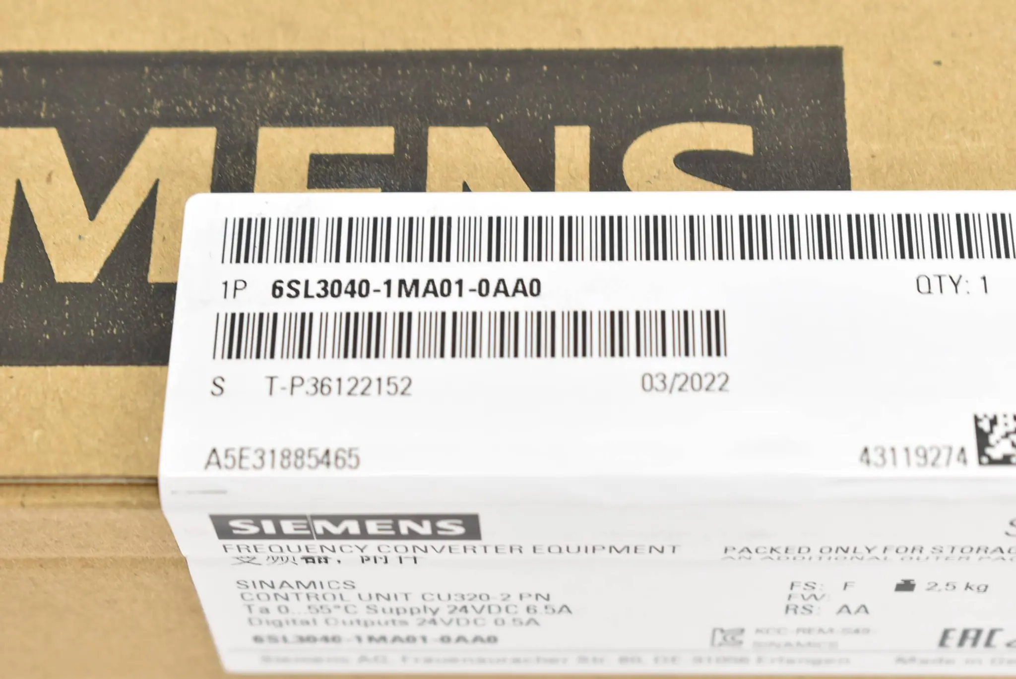 Produktfoto 1 von Siemens Sinamics 6SL3040-1MA01-0AA0 ( 6SL3 040-1MA01-0AA0 ) E.F