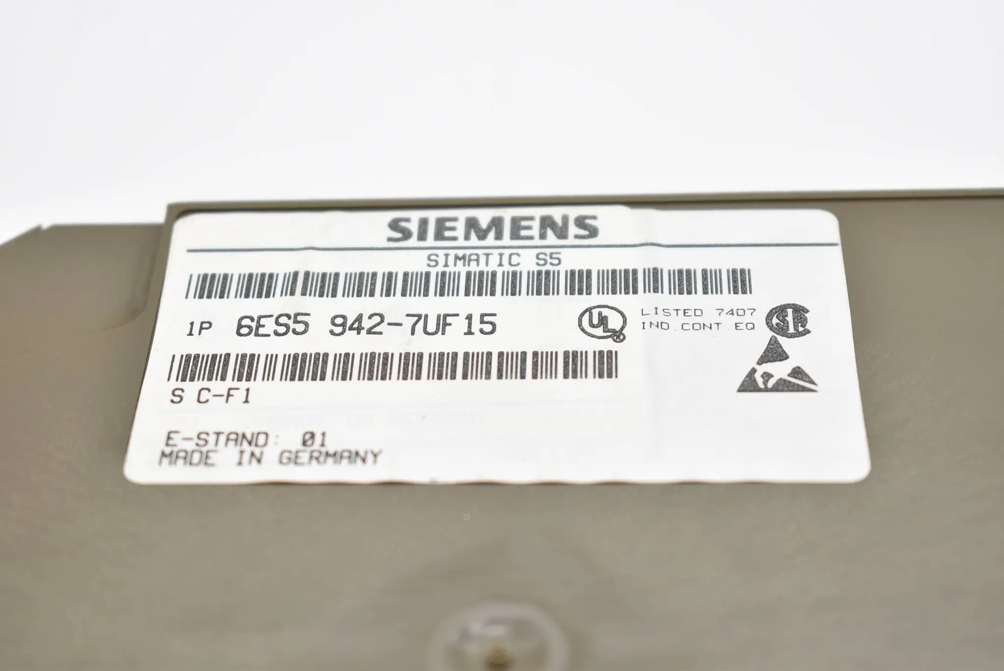 Produktfoto 1 von Siemens simatic S5 115F CPU 942 6ES5 942-7UF15 ( 6ES5942-7UF15 ) E.1