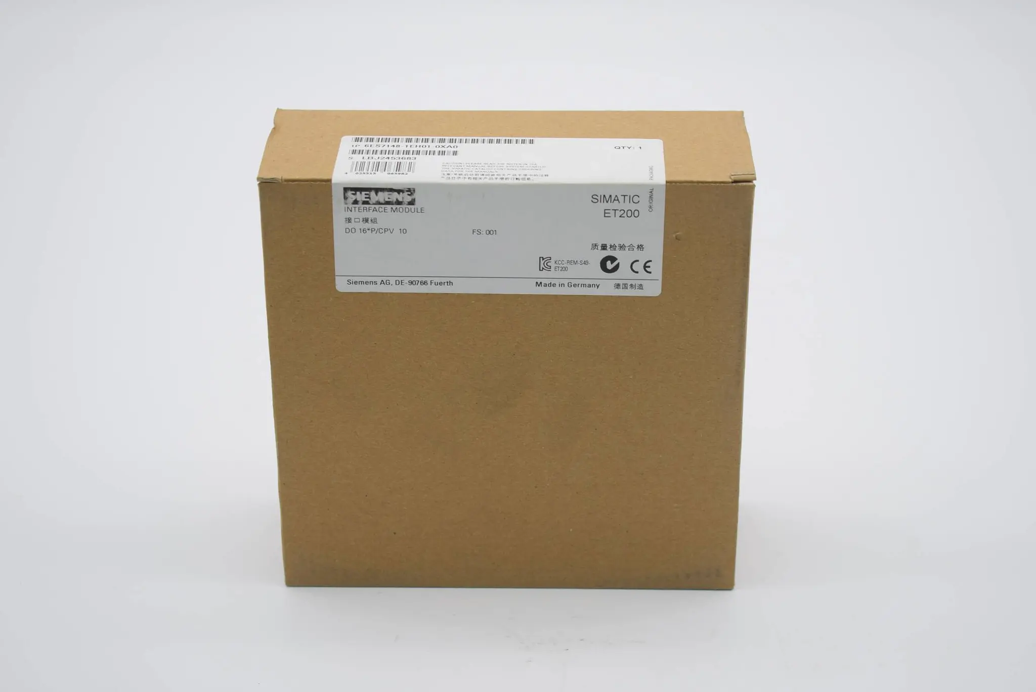 Produktfoto 1 von Siemens simatic ET200 6ES7148-1EH01-0XA0 ( 6ES7148-1EH01-0XA0 ) FS. 001