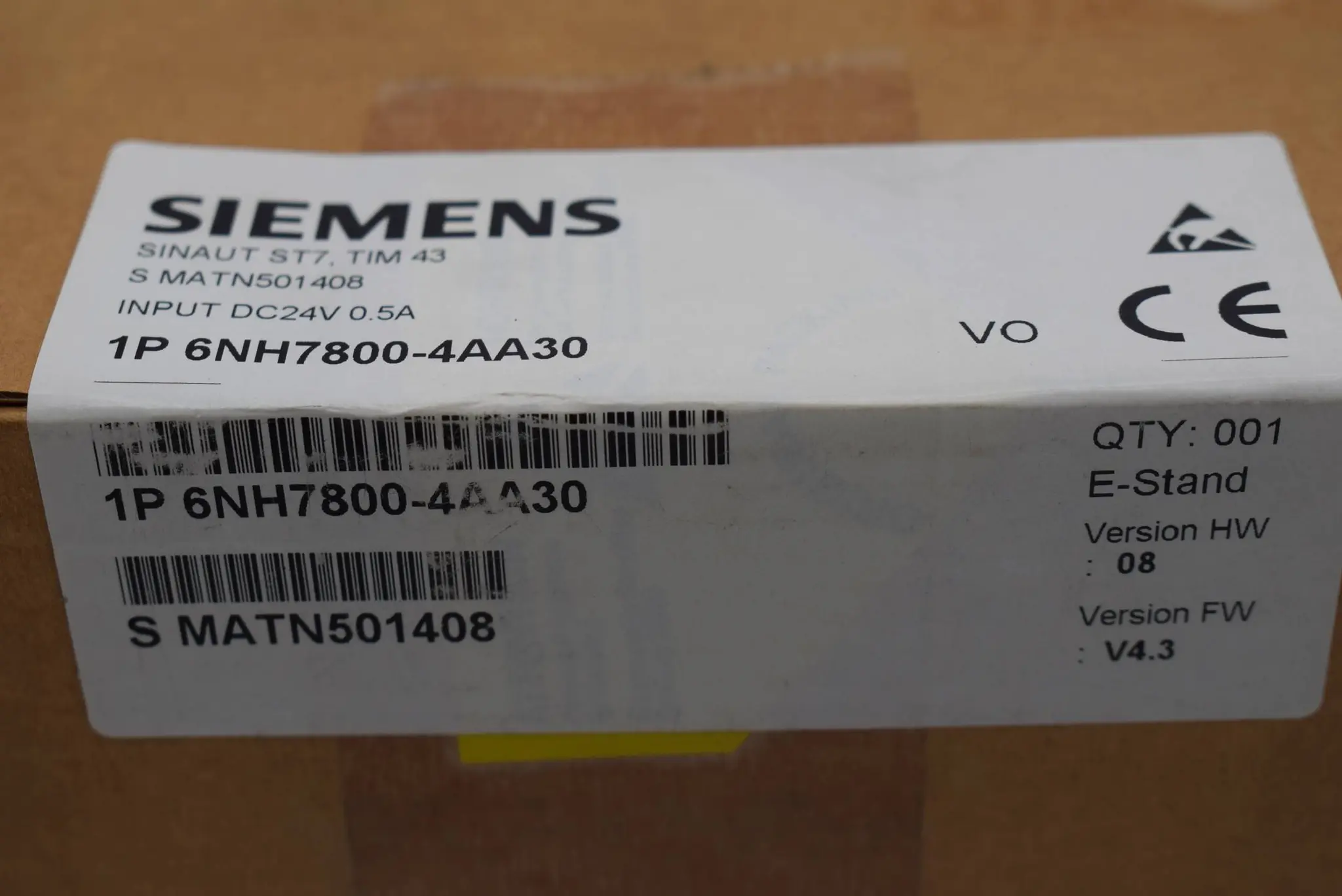 Produktfoto 1 von Siemens sinaut ST7 TIM 43 6NH7800-4AA30 ( 6NH7 800-4AA30 ) V. 08
