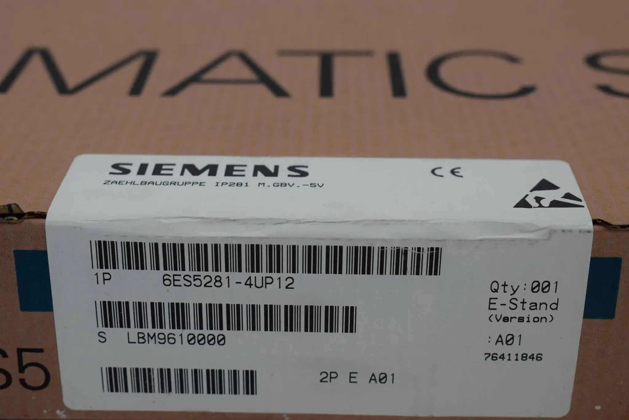 Produktfoto 1 von Siemens simatic S5 IP 281 6ES5281-4UP12 ( 6ES5 281-4UP12 ) V. A01