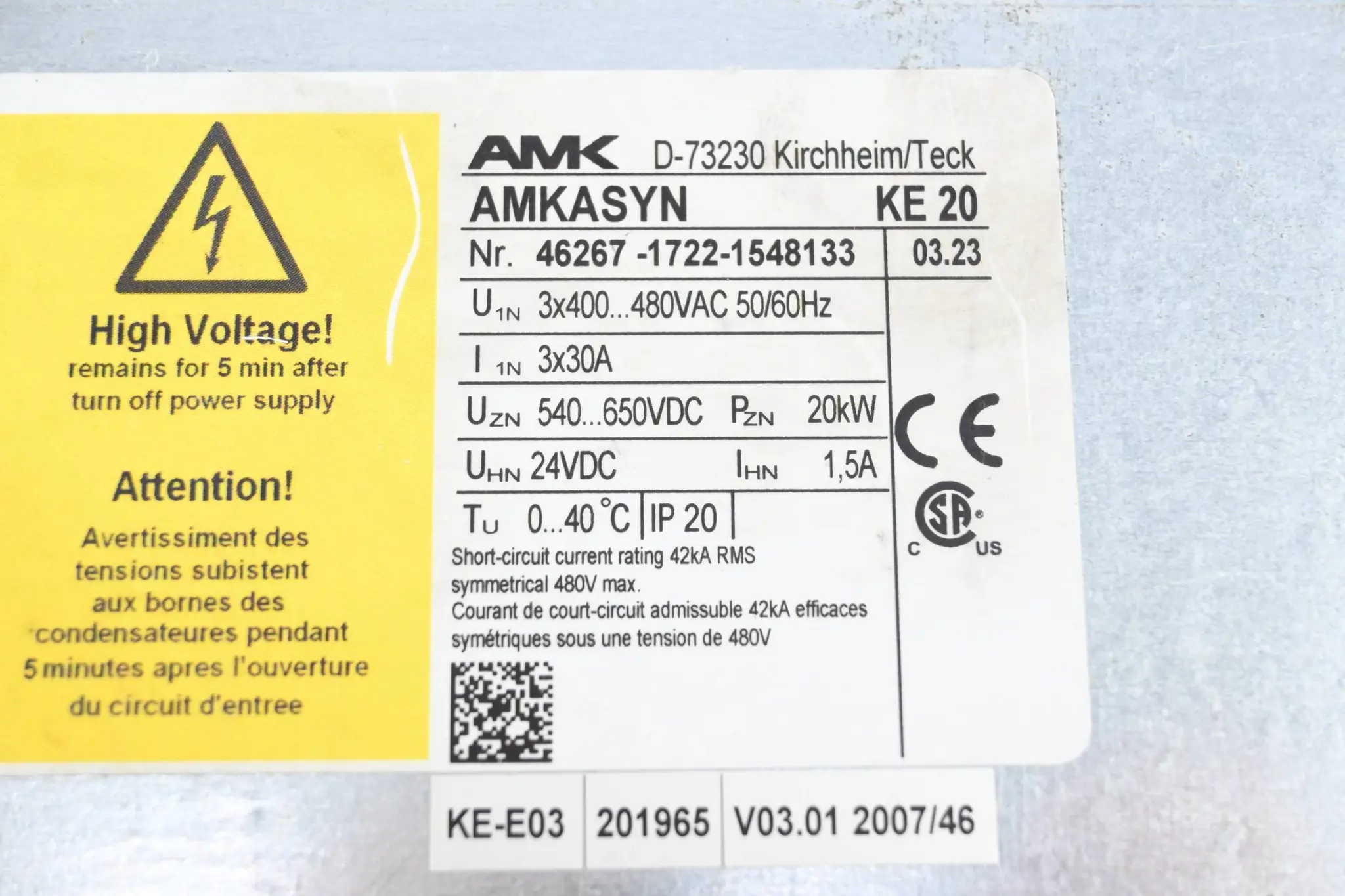 Produktfoto 1 von AMK AMKASYN Kompakteinspeisung KE 20
