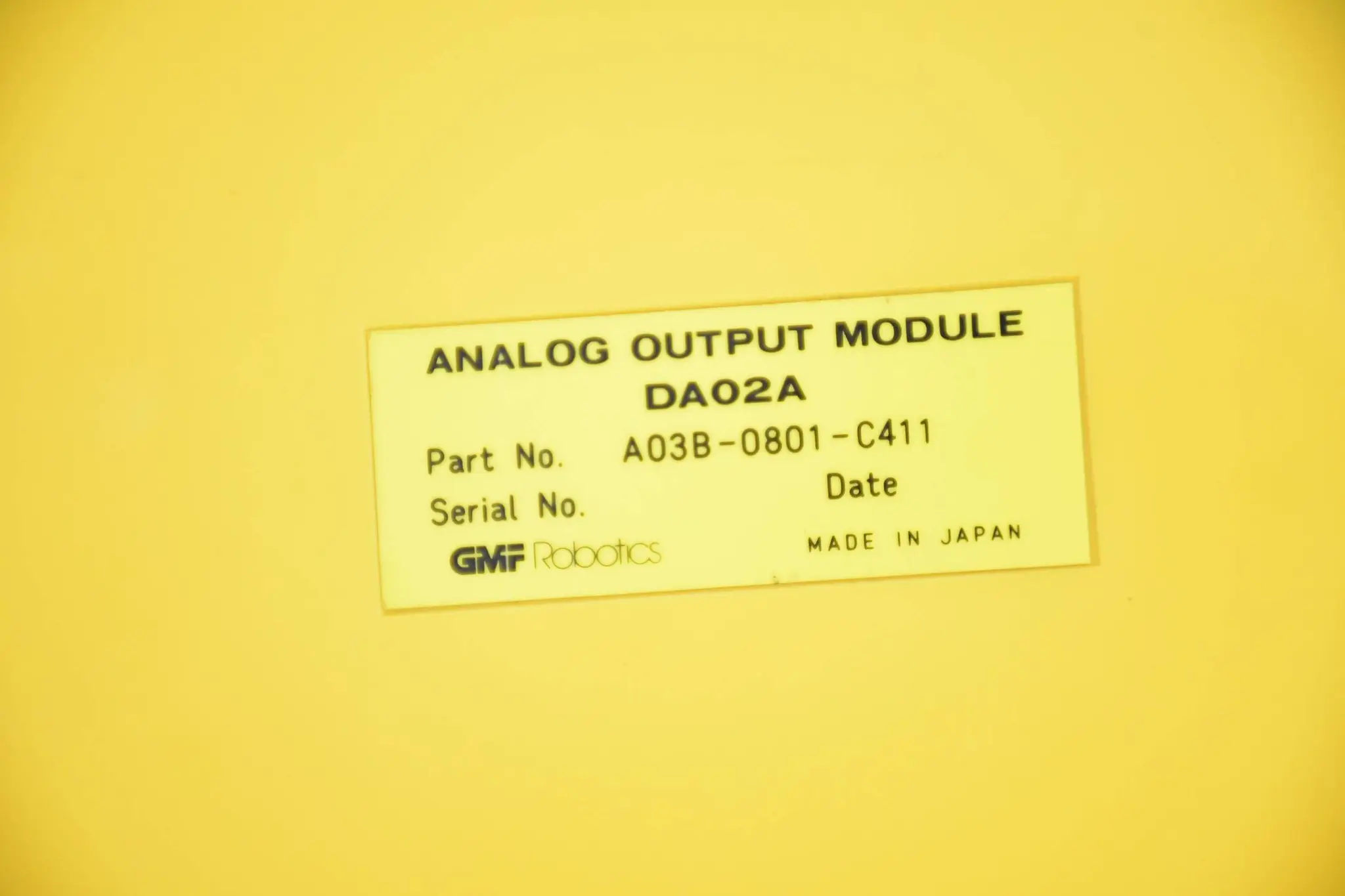 Produktfoto 1 von Fanuc LTD. analoges Ausgangsmodul DA02A A03B-0801-C411