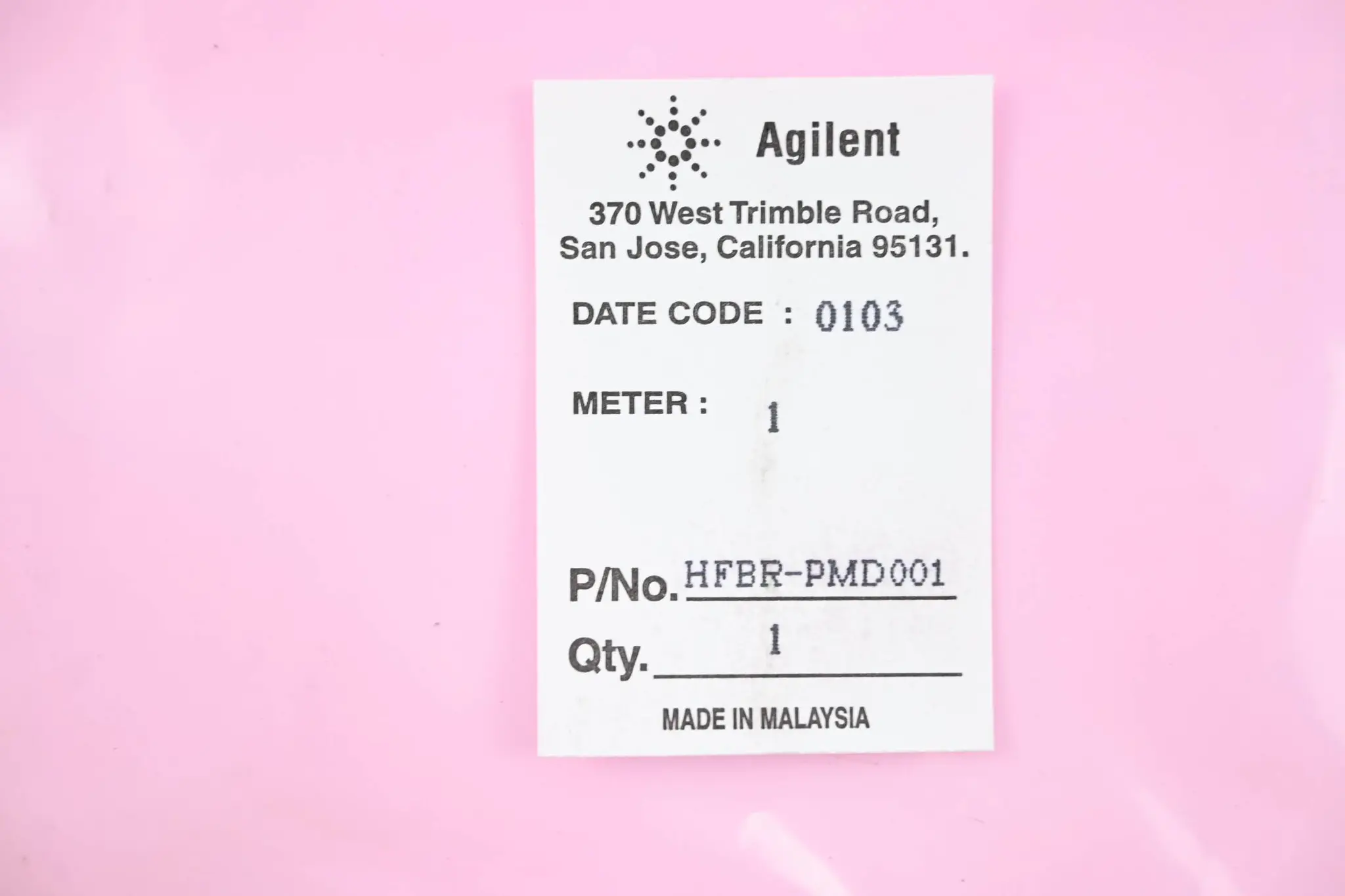 Produktfoto 1 von Agilent Lichtleitkabel 1 Meter ( HFBR-PMD001 )