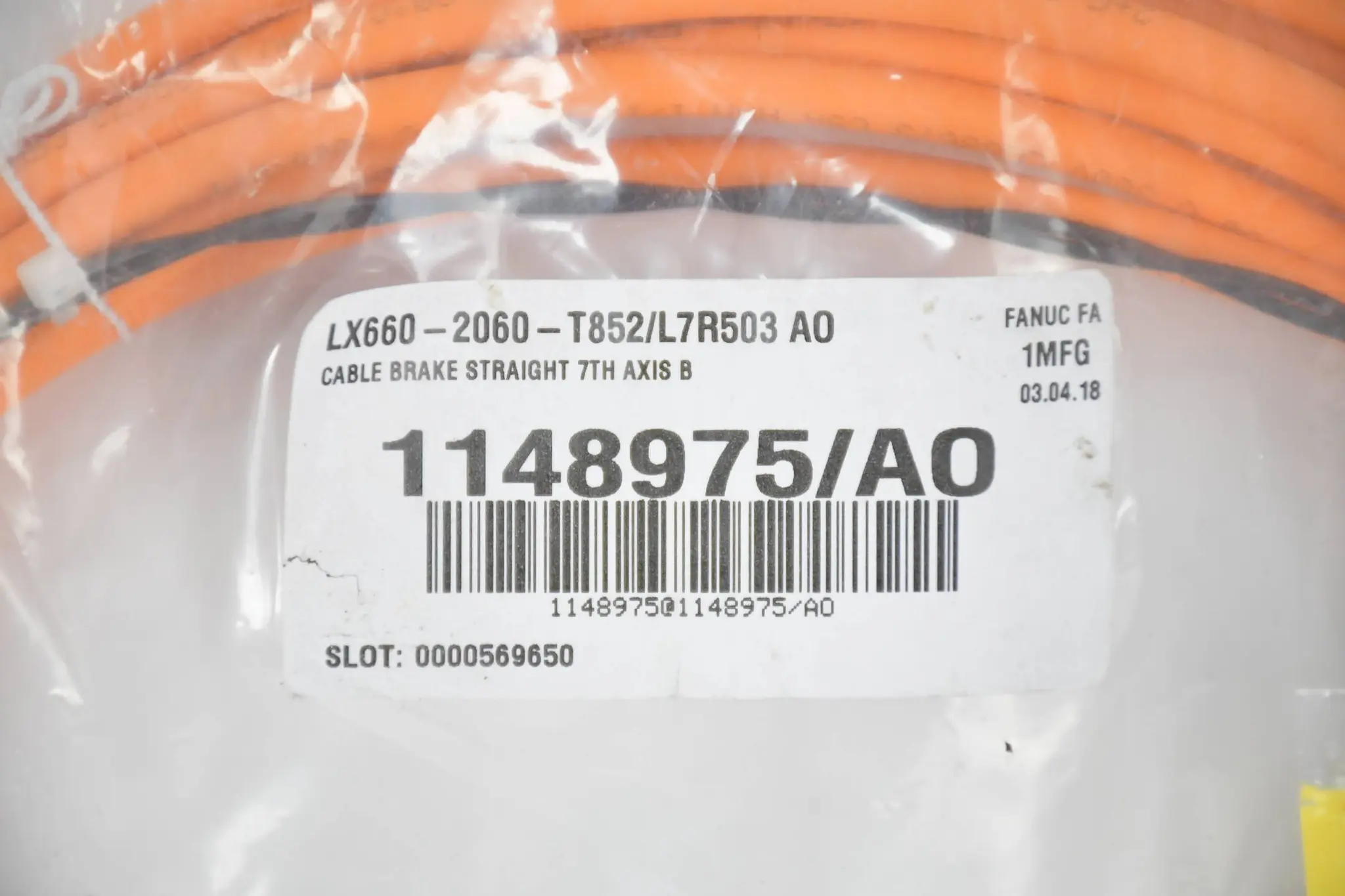 Produktfoto 1 von Fanuc LTD. cable brake straight LX660-2060-T852/L7R503 AO