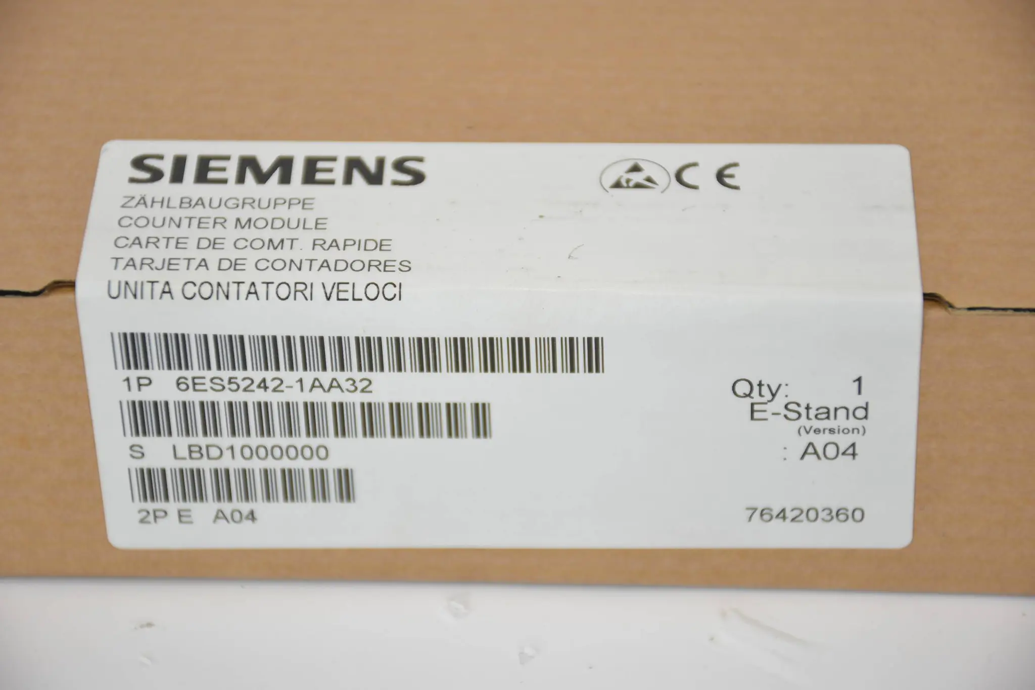 Produktfoto 1 von Siemens simatic S5 IP 242A Zähler 6ES5242-1AA32 ( 6ES5 242-1AA32 ) Ver A04