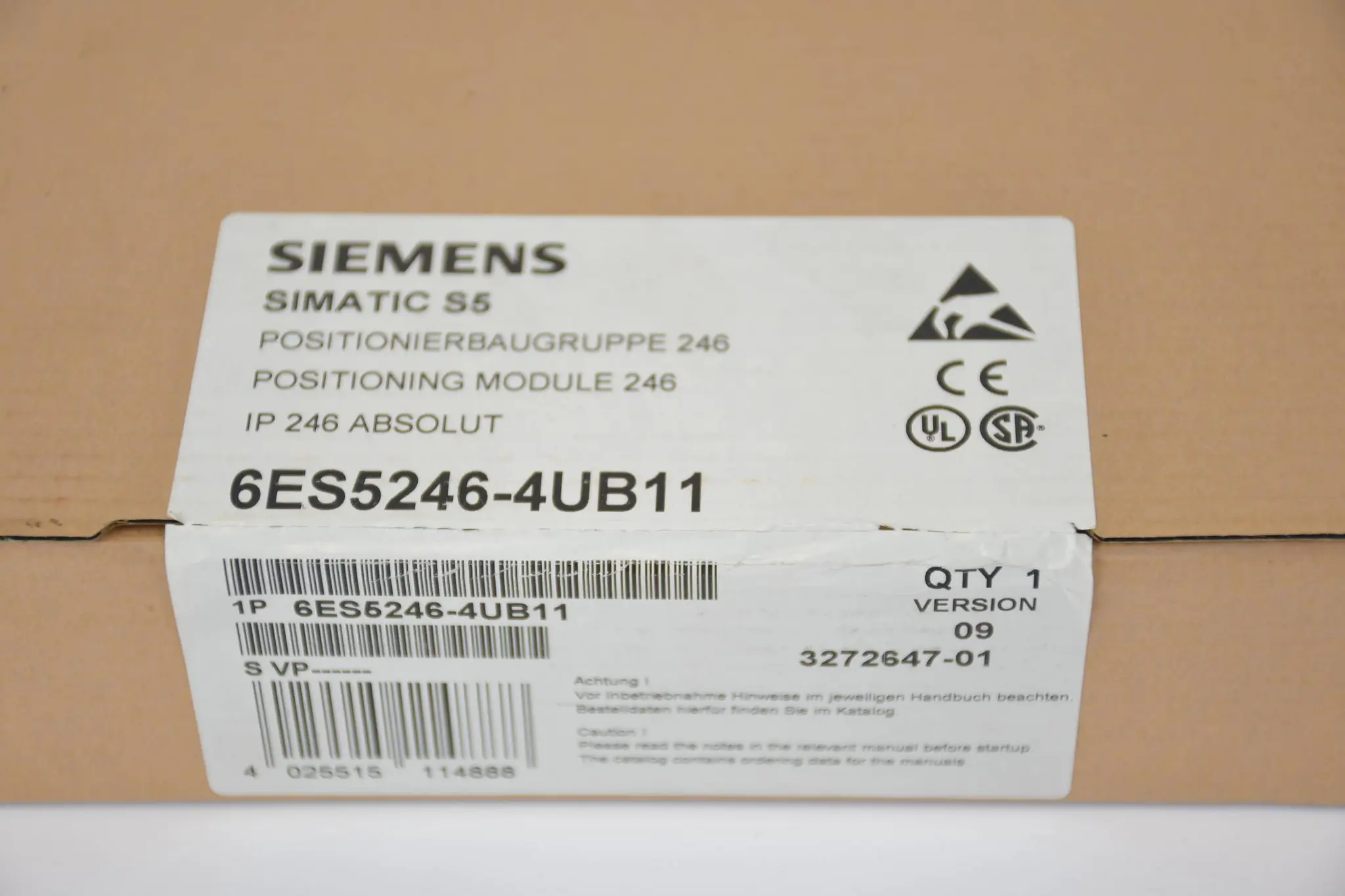 Produktfoto 1 von Siemens simatic S5 Modul für Antriebe 6ES5246-4UB11 ( 6ES5 246-4UB11 ) B09