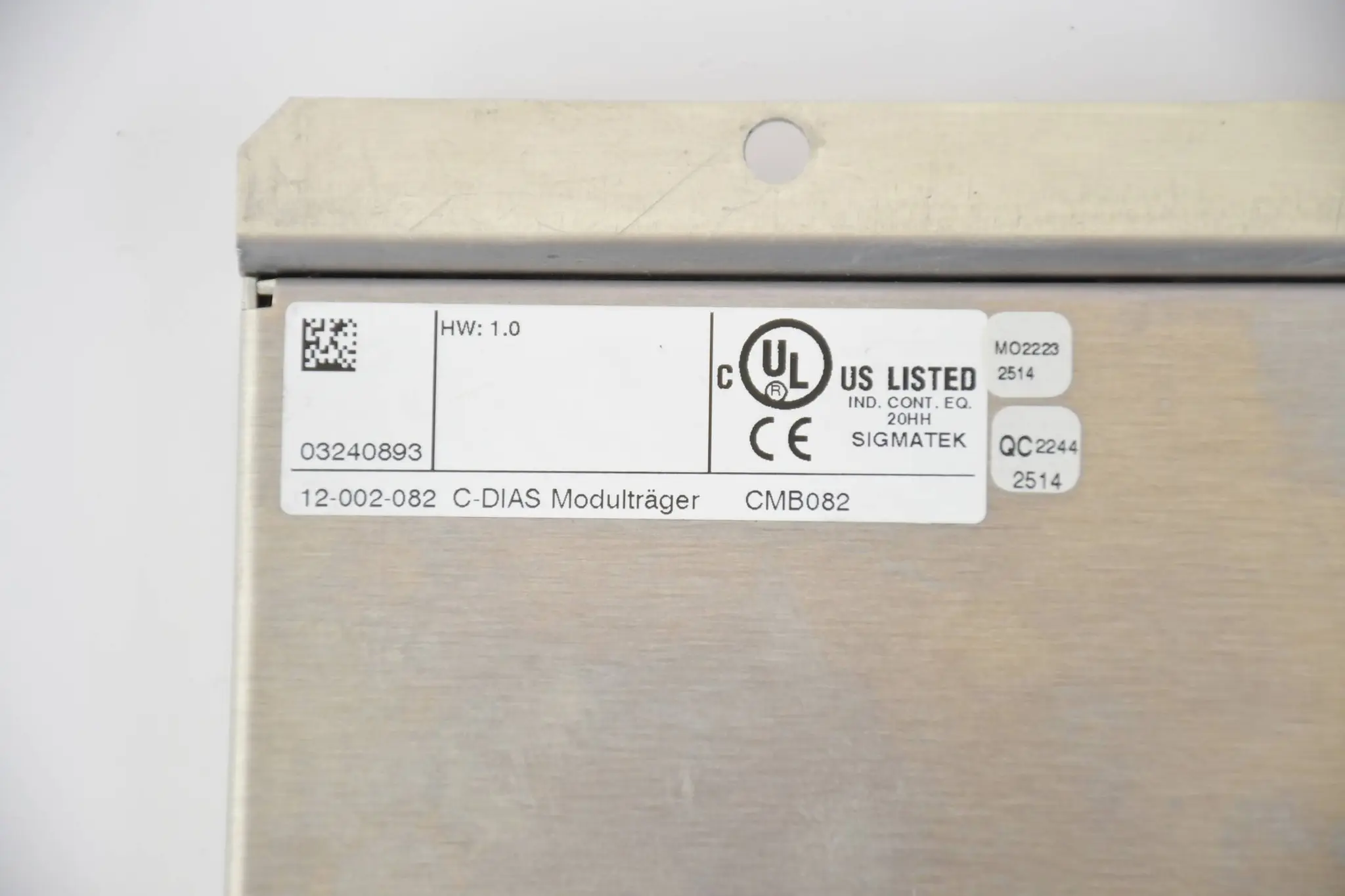 Produktfoto 1 von Sigmatek C-DIAS Modulträger CMB082 12-002-082
