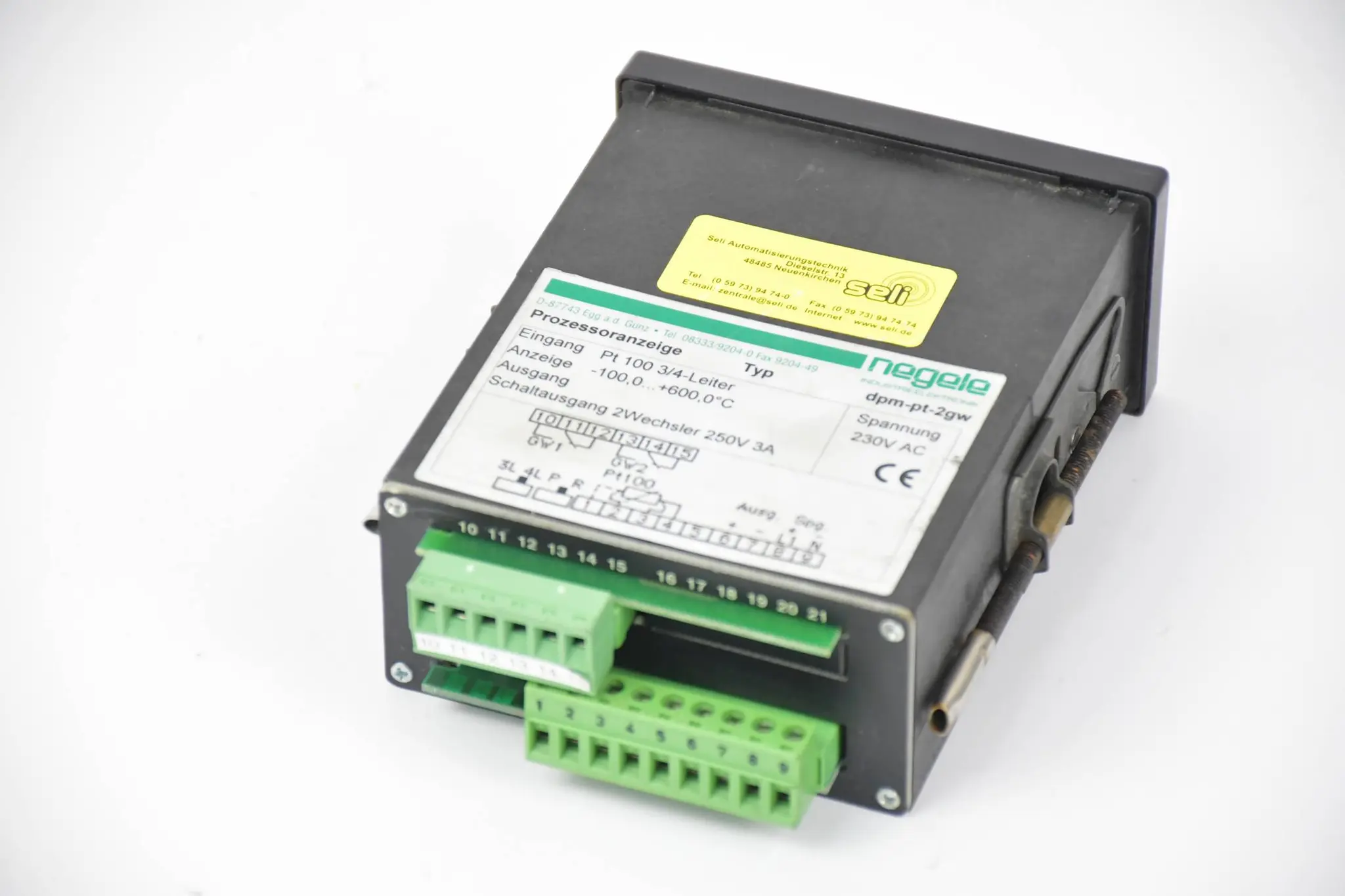 Produktfoto 1 von Negele Prozessoranzeige DPM-PT-2GW