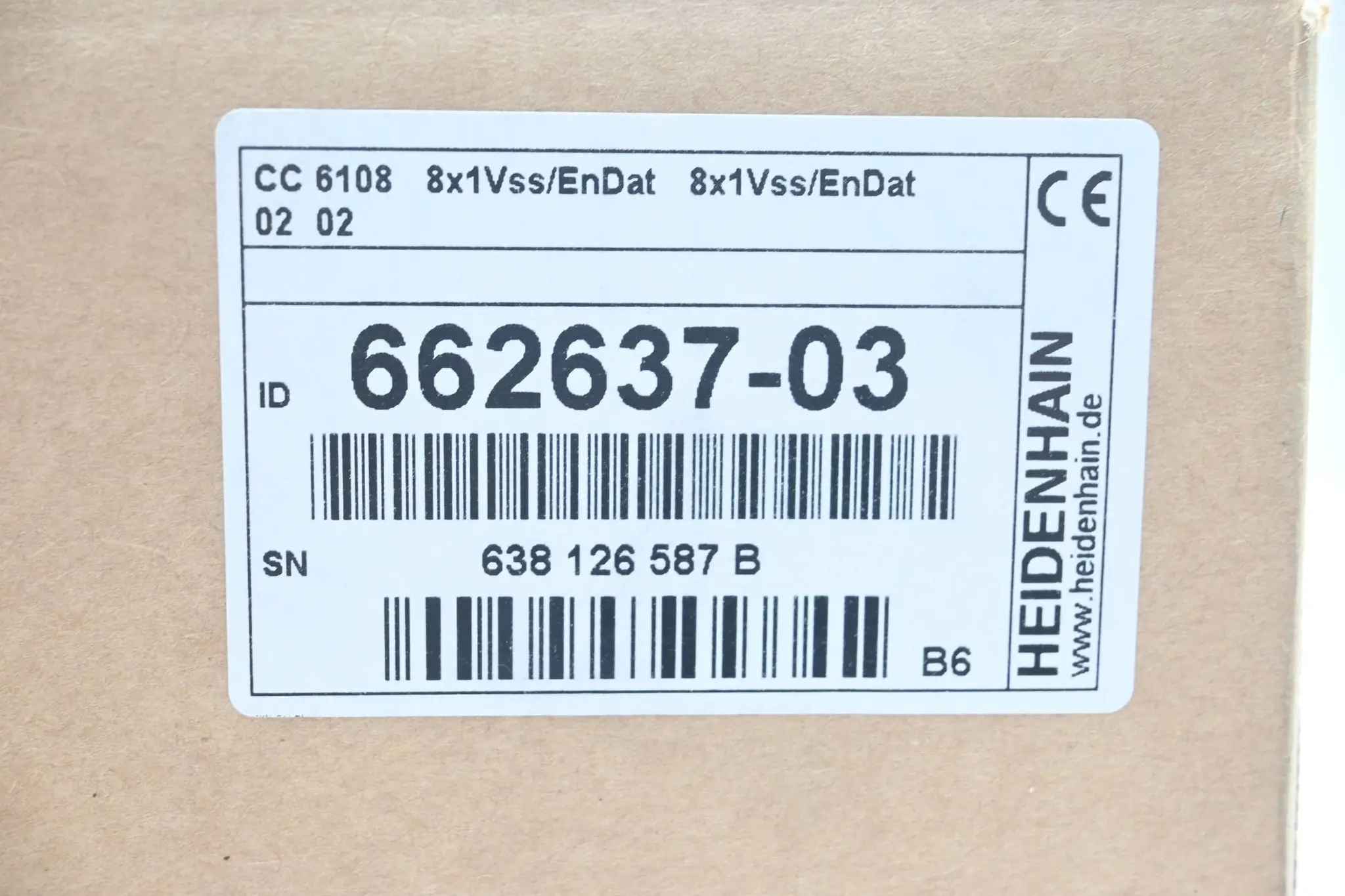 Produktfoto 1 von Heidenhain Regeleinheit CC 6108 8x1Vss/EnDat 8x1Vss/EnDat 02 02 ( 662637-03 ) B6