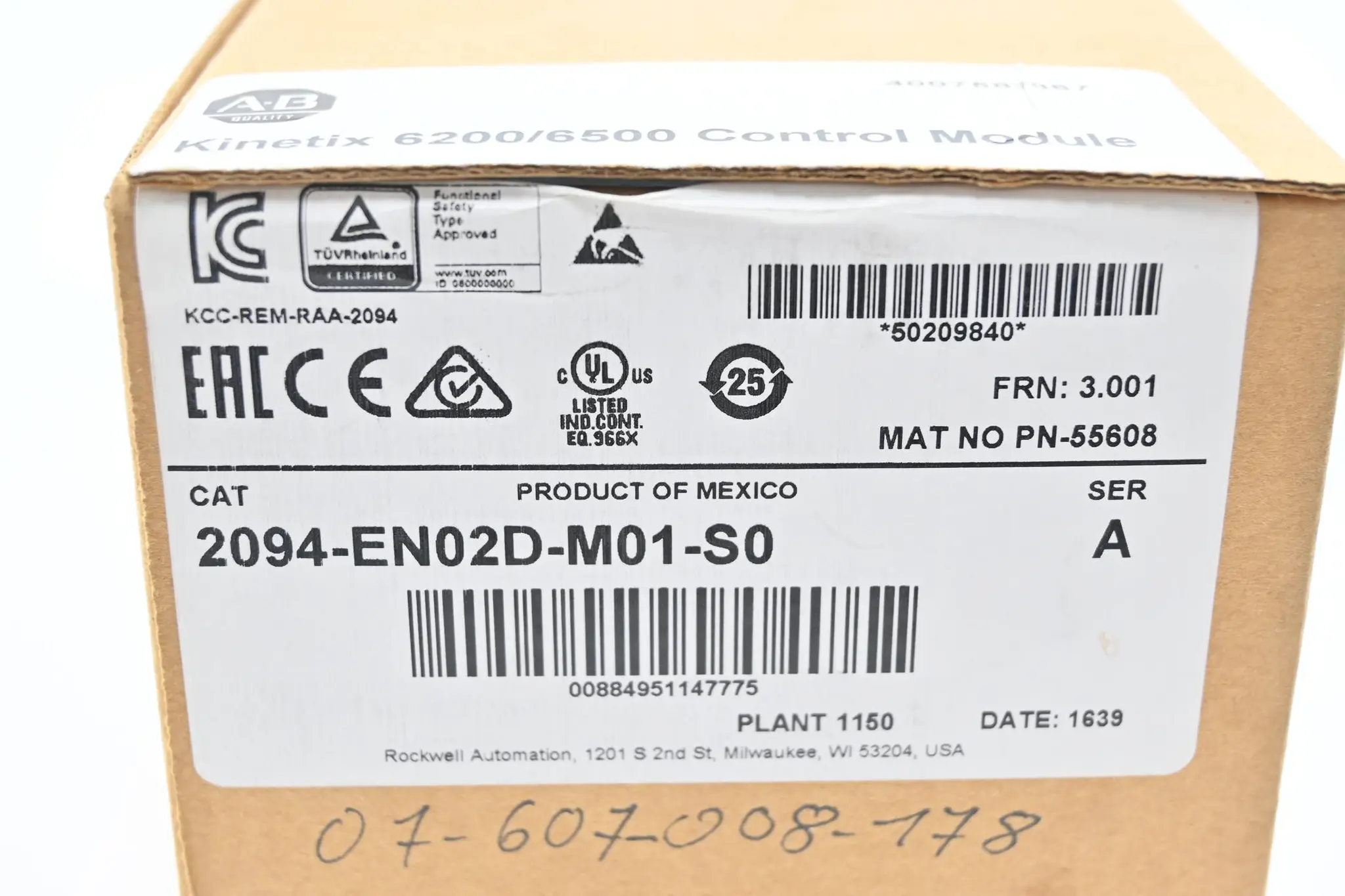 Produktfoto 1 von Allen Bradley Kinetix 6500 Control Module Safe Off 2094-EN02D-M01-S0 Ser. A